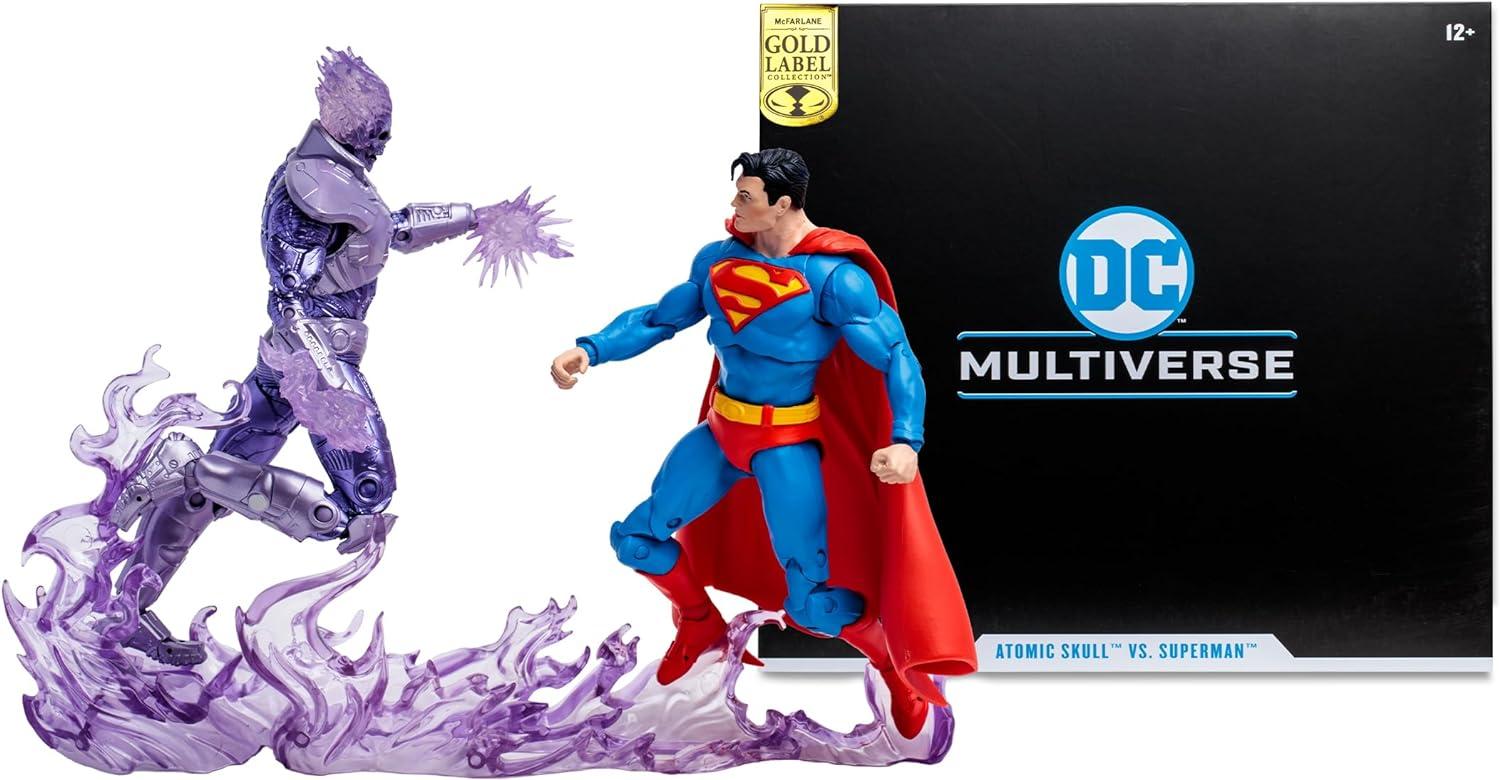 McFarlane Toys DC Gold Label Atomic Skull vs. Superman Action Figure, 2 Pack