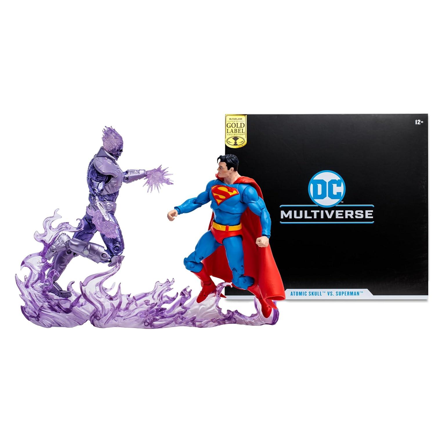 McFarlane Toys DC Gold Label Atomic Skull vs. Superman Action Figure, 2 Pack
