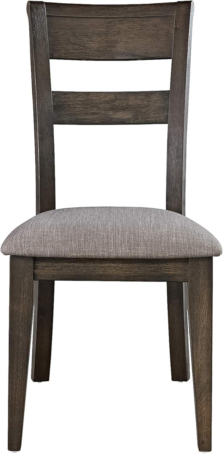 Double Bridge Dark Brown Splat Back Side Chair (RTA)-Set of 2