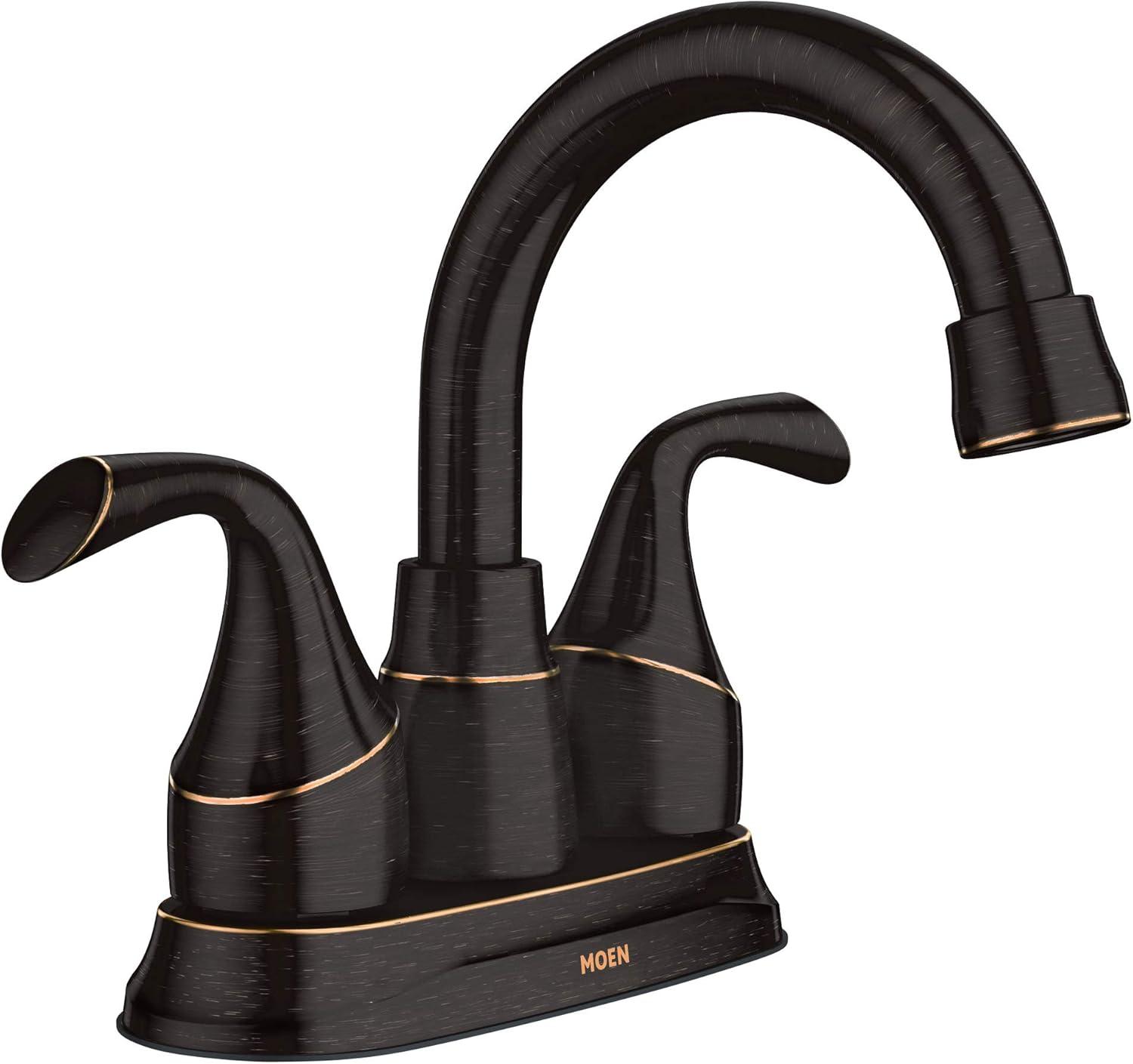 Moen Idora Centerset Bathroom Faucet with Drain Assembly 84115BRB