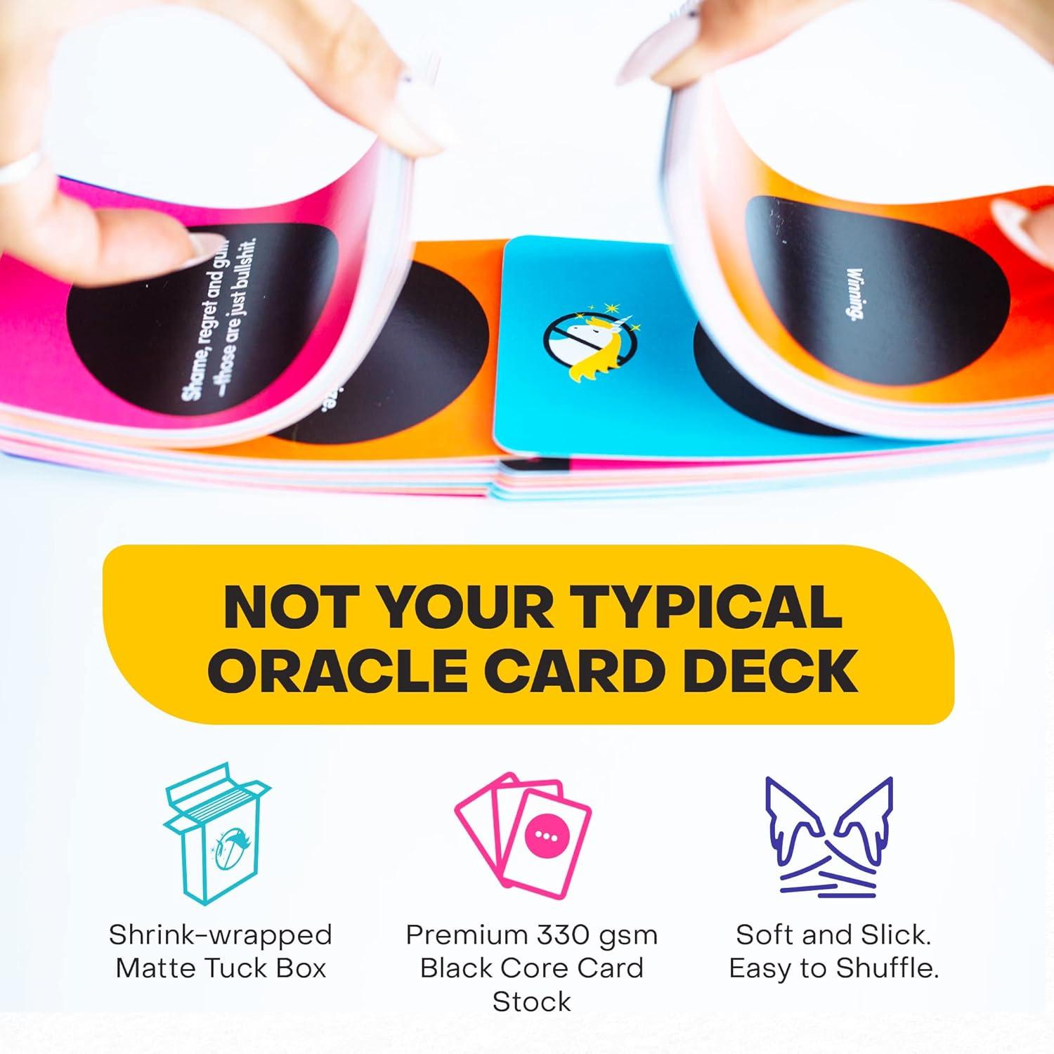 The Oracle with Attitude Unfiltered, Self Care Oracle, Funny Oracle Deck, 60 Cards