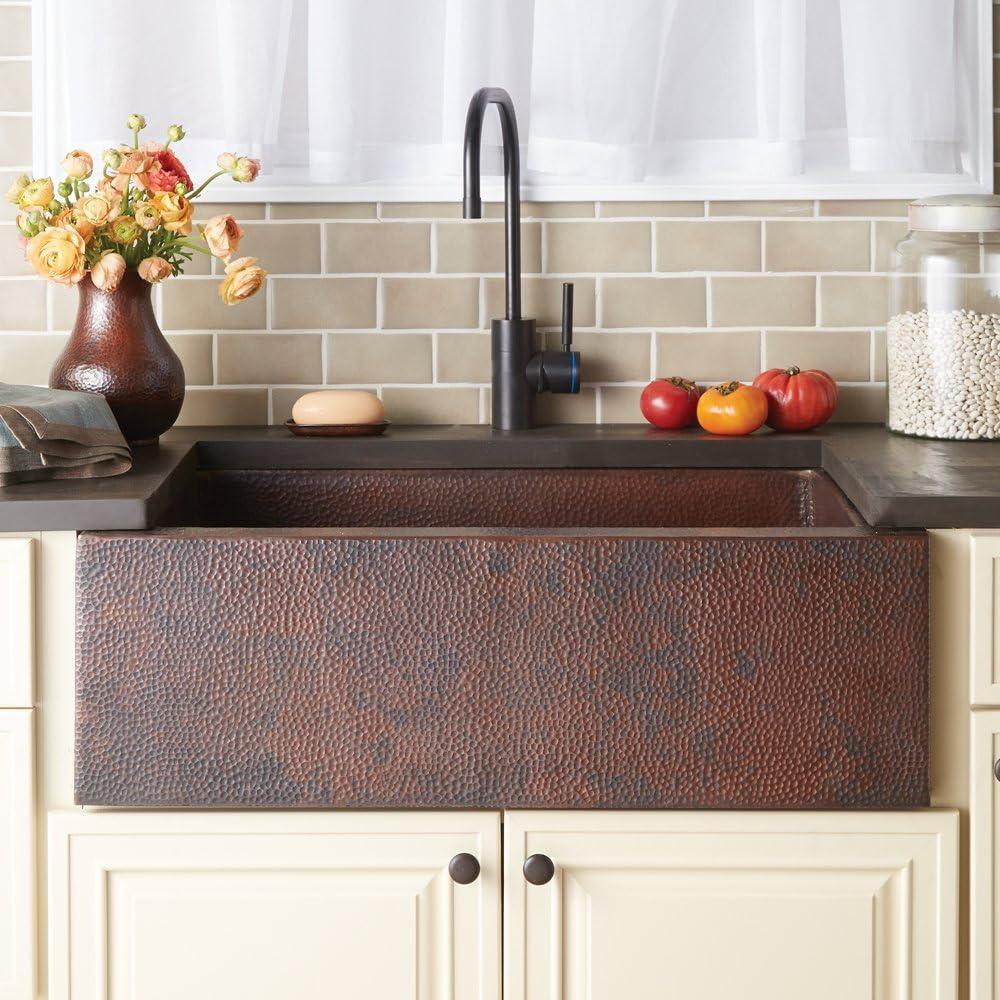 33" L x 22" W Apron Kitchen Sink