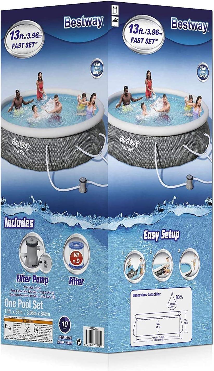 Bestway Plastic Round Inflatable Pool H x W x L