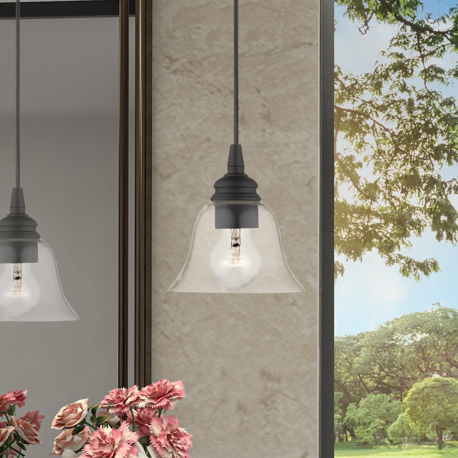 Livex Lighting Moreland 1 - Light Pendant in Black