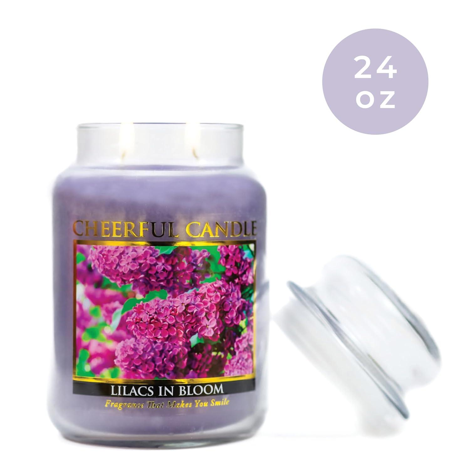 A Cheerful Candle LLC Lilacs in Bloom Scented Jar Candle | Wayfair