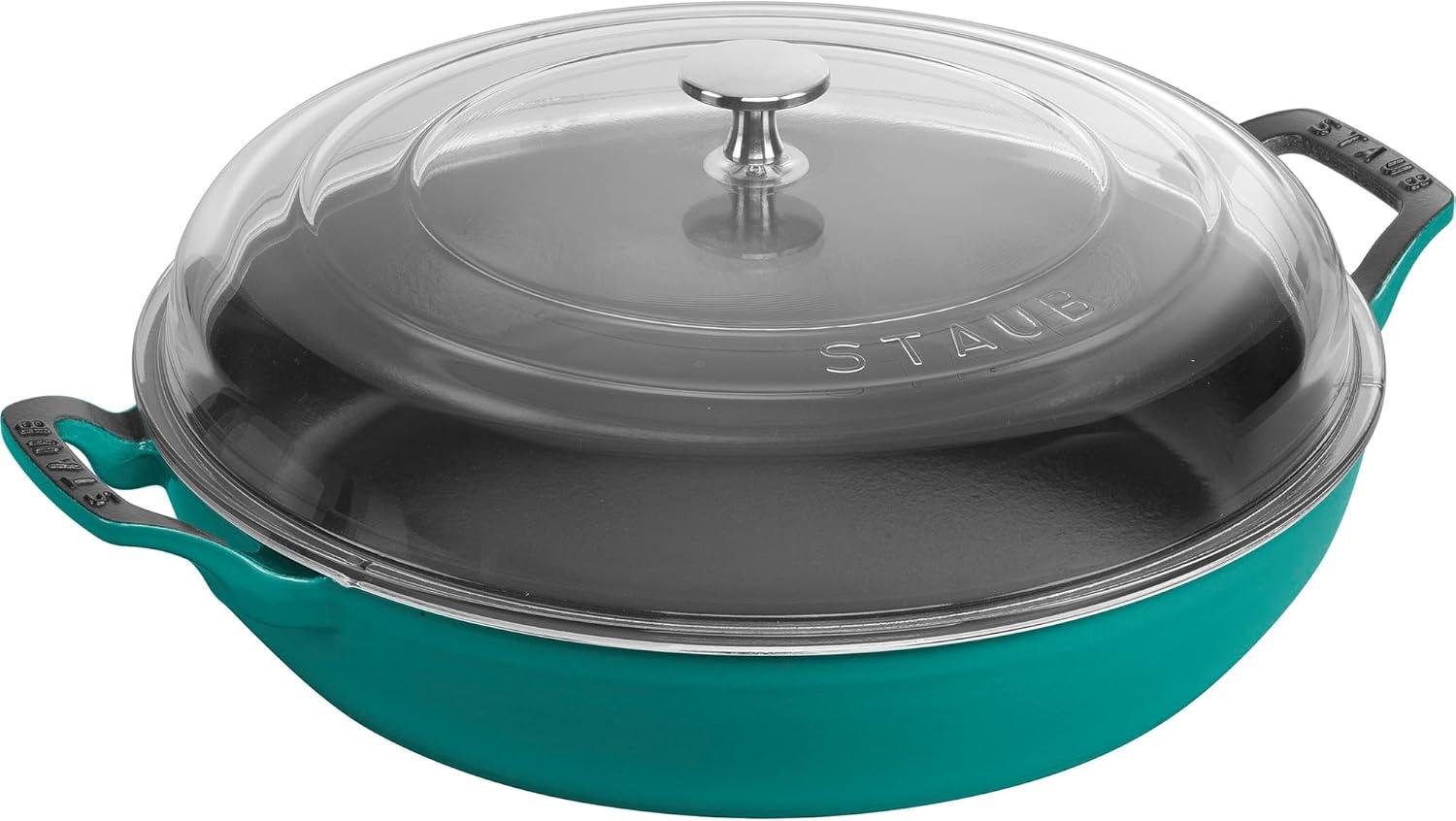 Cast Iron 3.5-Qt Braiser with Glass Lid