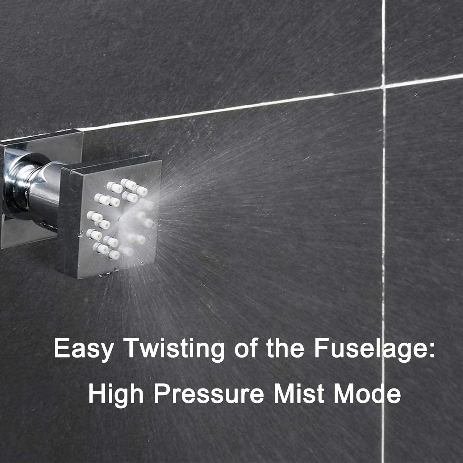 Square Adjustable Shower Body Spray