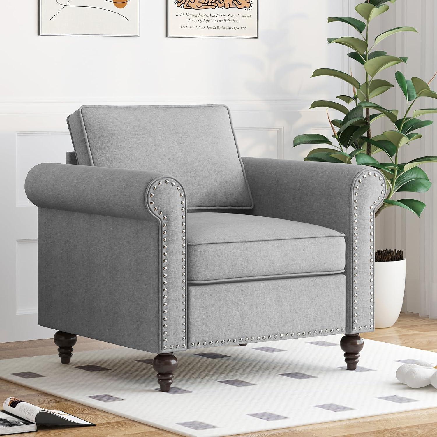 Alcott Hill® Devondrick 3-Piece Sofa Set | 3-Seater Sofa Couch, Loveseat and Single Sofa Chair for Small Spaces | Easy Assembly & Stain Resistant Fabric (Apartment/Dorm Ready)