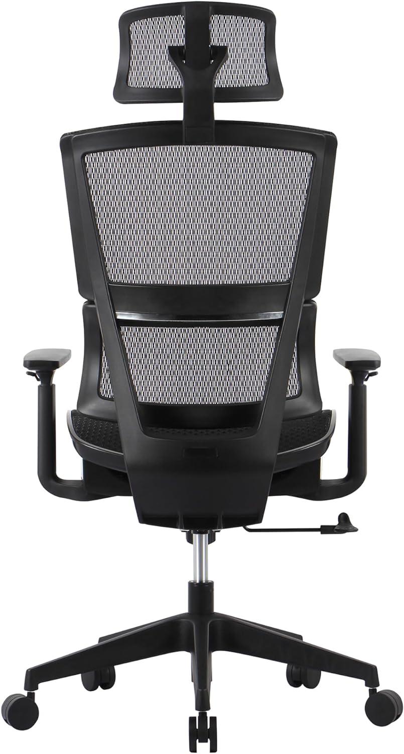 Realspace® Radano Mesh High-Back Executive Office Chair, Black, BIFMA Compliant