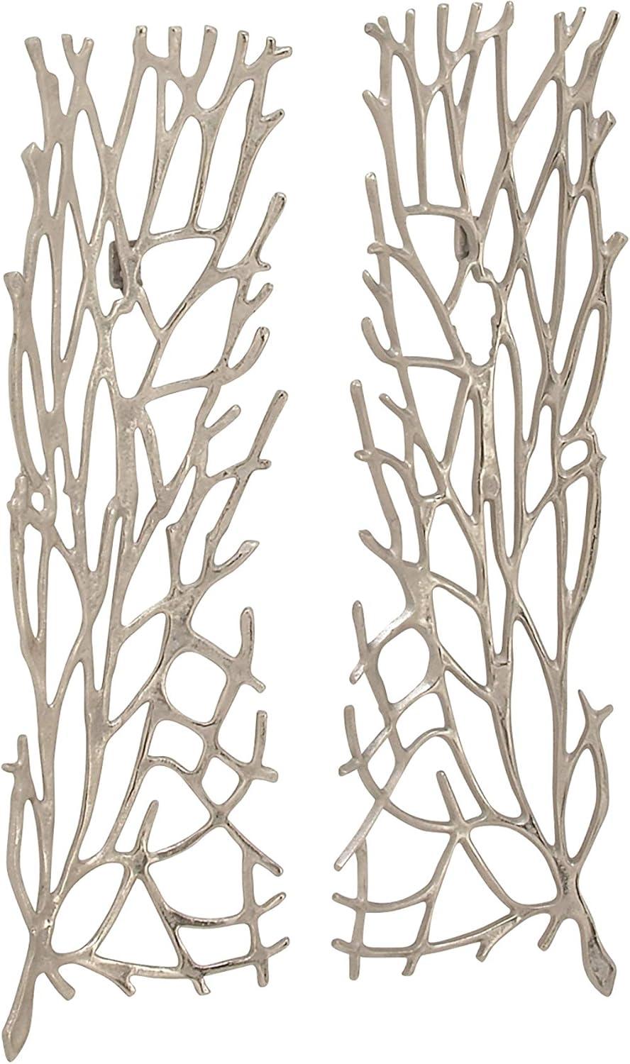 Aluminum Metal Inspired Coral Home Wall Decor