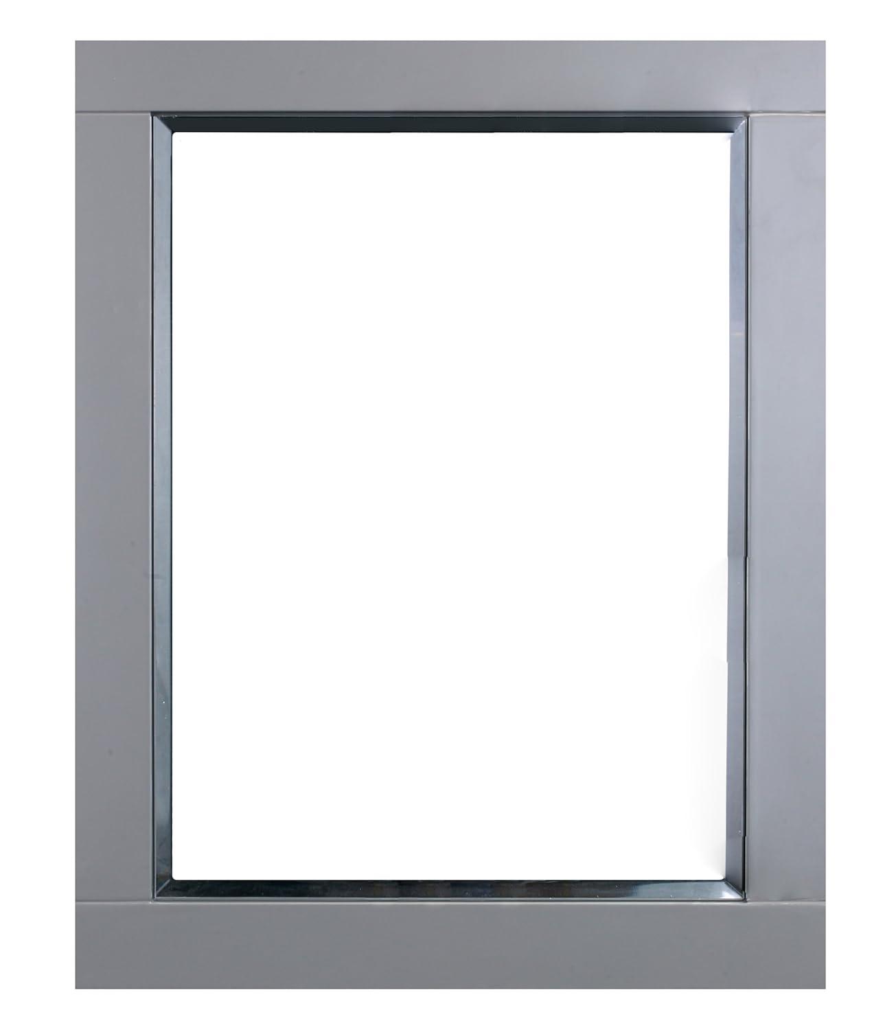Eviva Aberdeen 24" Espresso Framed Bathroom Wall Mirror