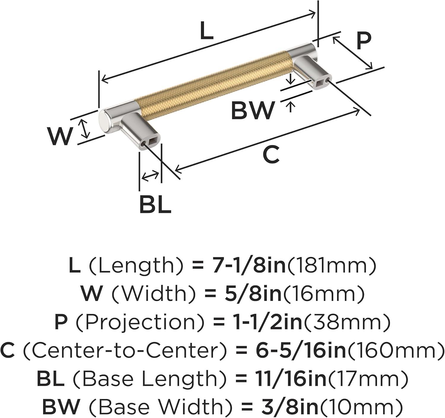 Esquire 6-5/16 inch (160mm) Center-to-Center