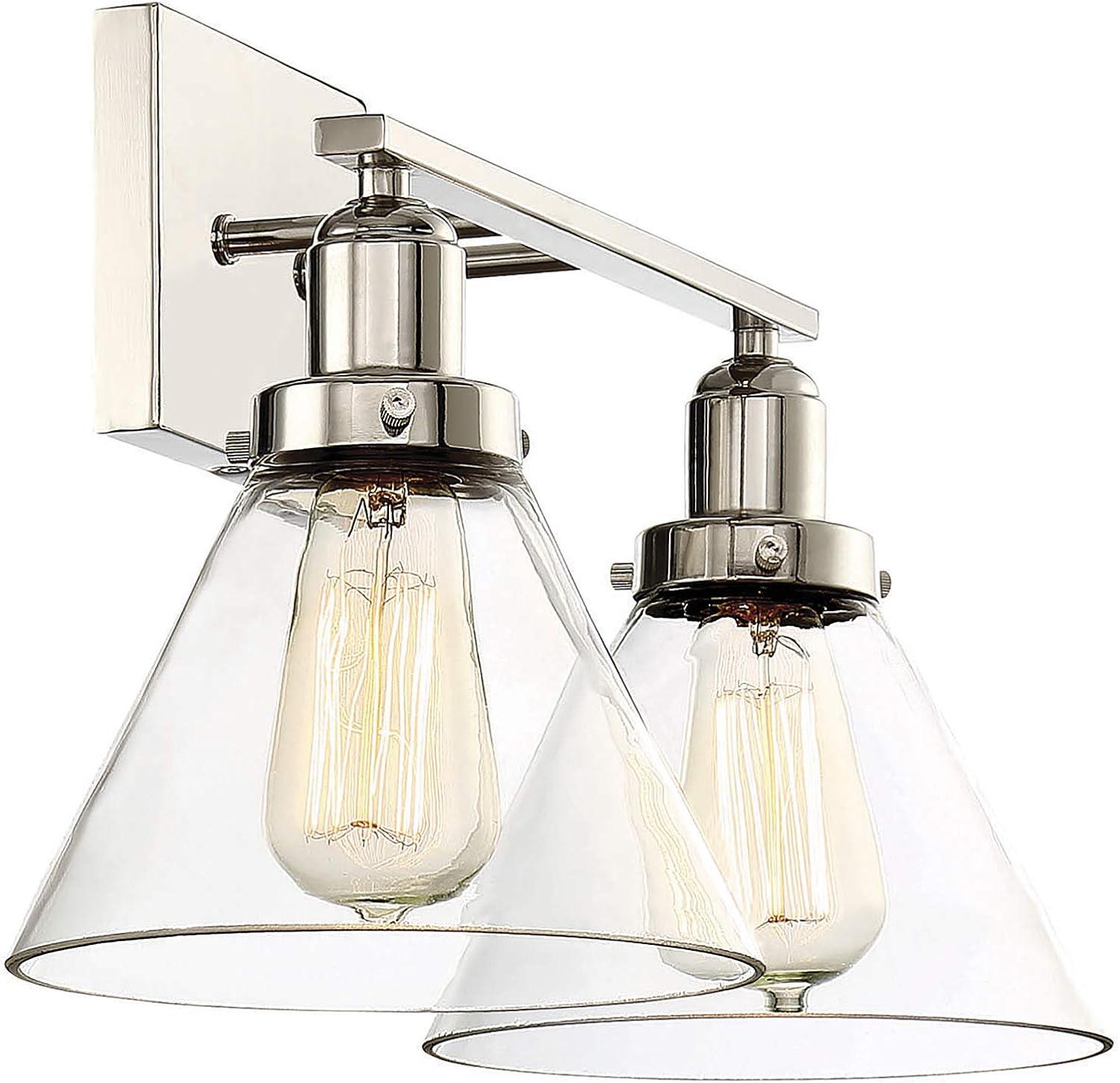 Catalina 2 Light Transparent Dimmable Vanity Light