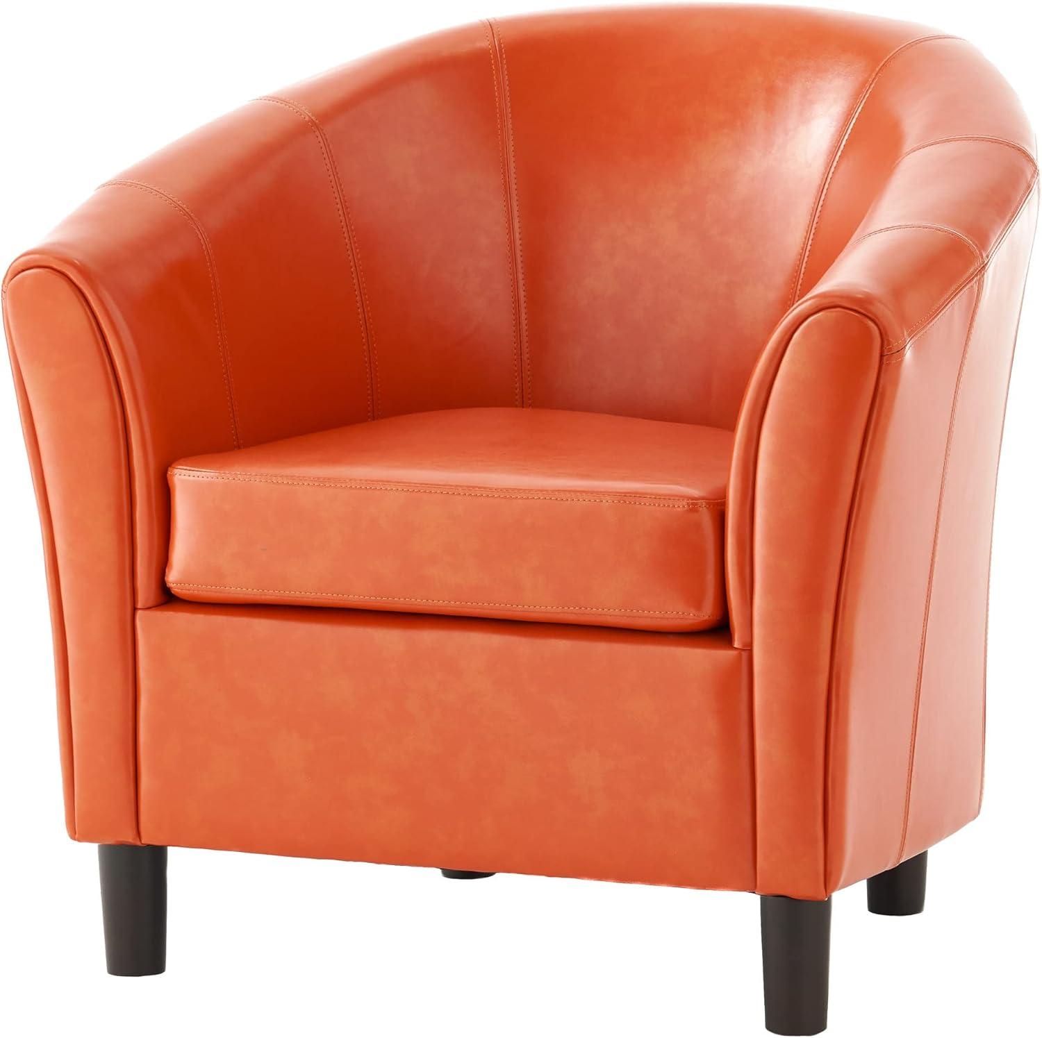 Napoli Club Chair Orange - Christopher Knight Home