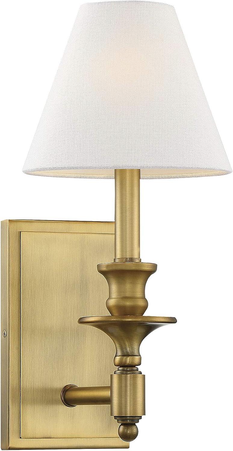 Savoy House Washburn 1 - Light Wall Light in  Warm Brass