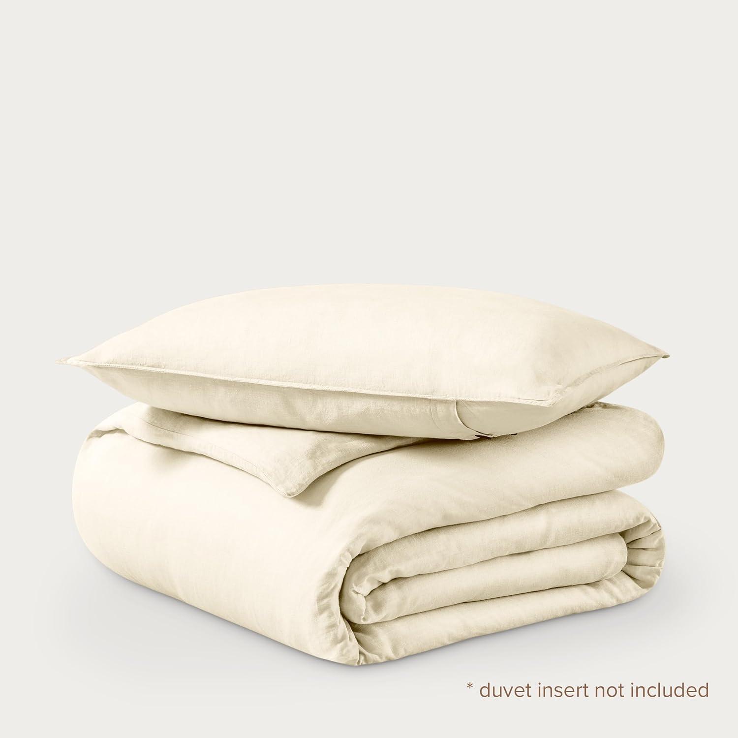 Bare Home Modern & Contemporary 100% Linen Duvet Cover Set