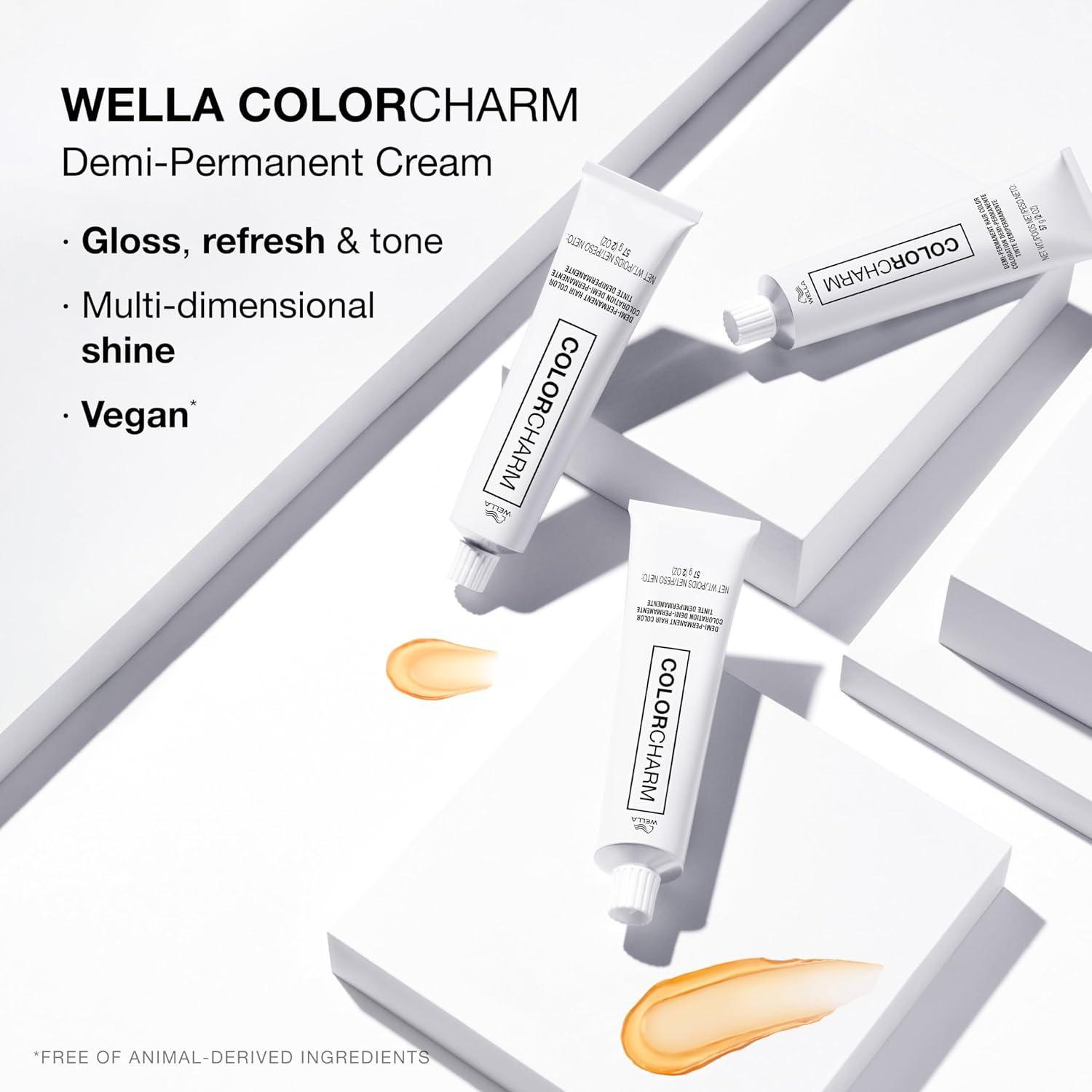 Wella Color Charm Gloss & Refresh Demi-Permanent Cream Hair Color - 5N - Lightest Neutral Brown