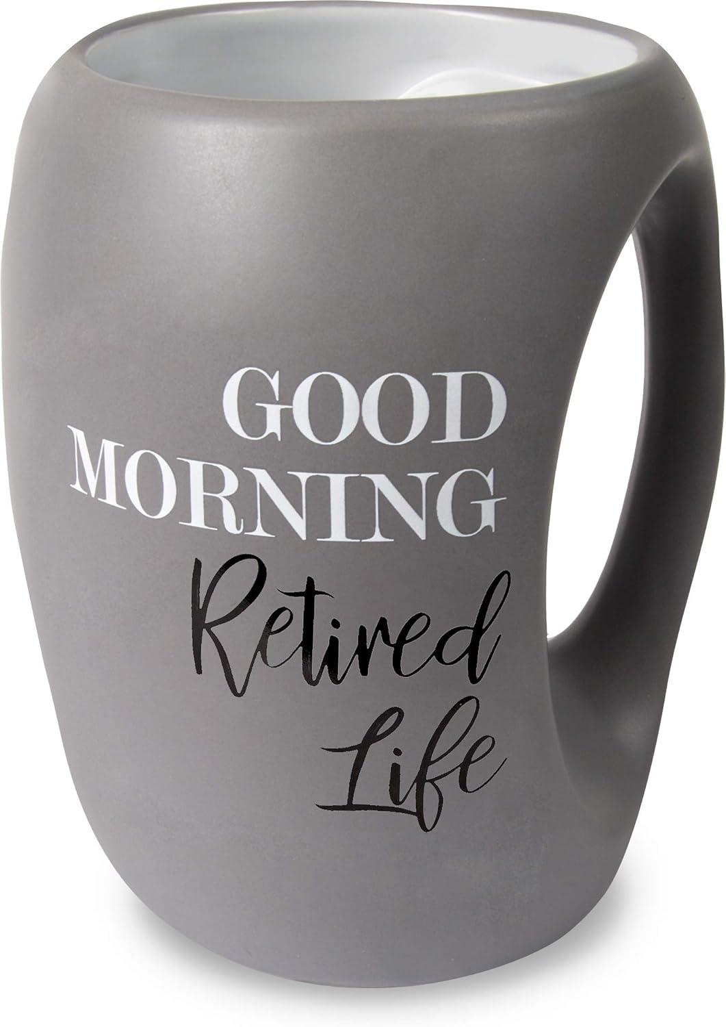 Gray Ceramic 16 oz Retirement Mug