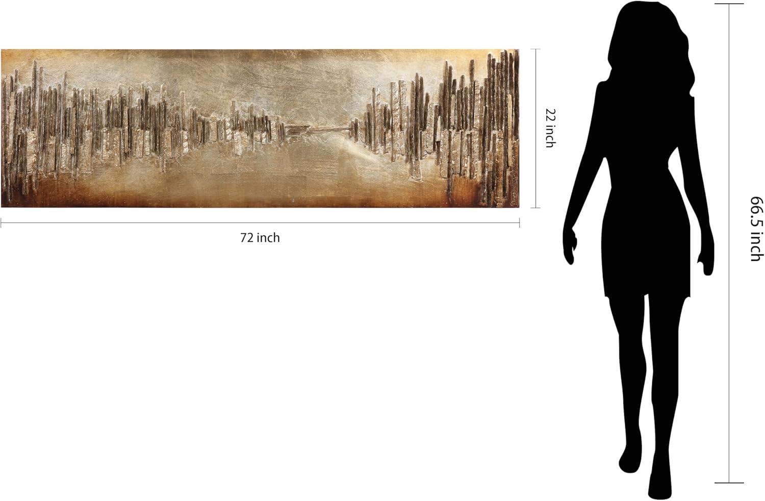 Foundry Select "Passages" Handed Painted Rugged Wooden Wall Art