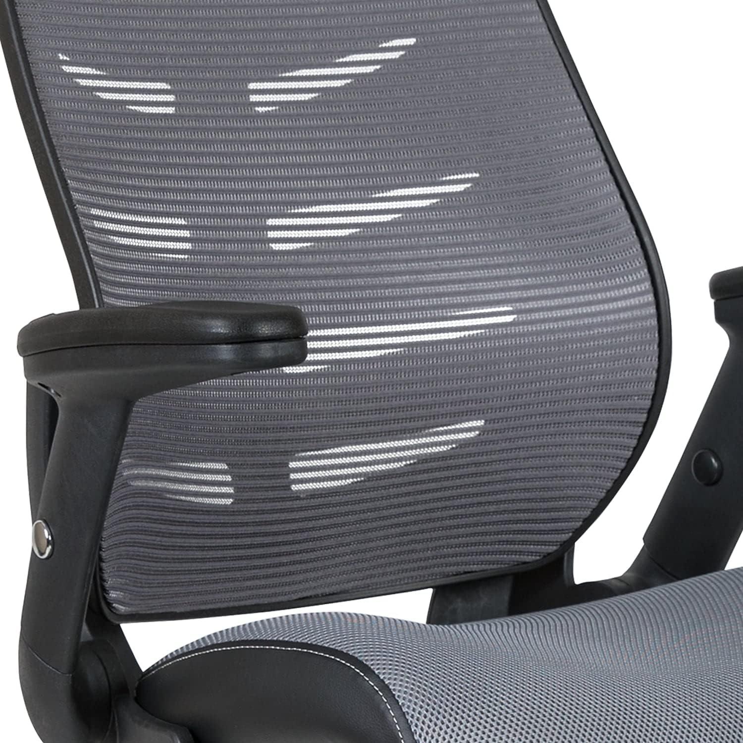 High Back Mesh Spine-Back Ergonomic Drafting Chair with Adjustable Foot Ring