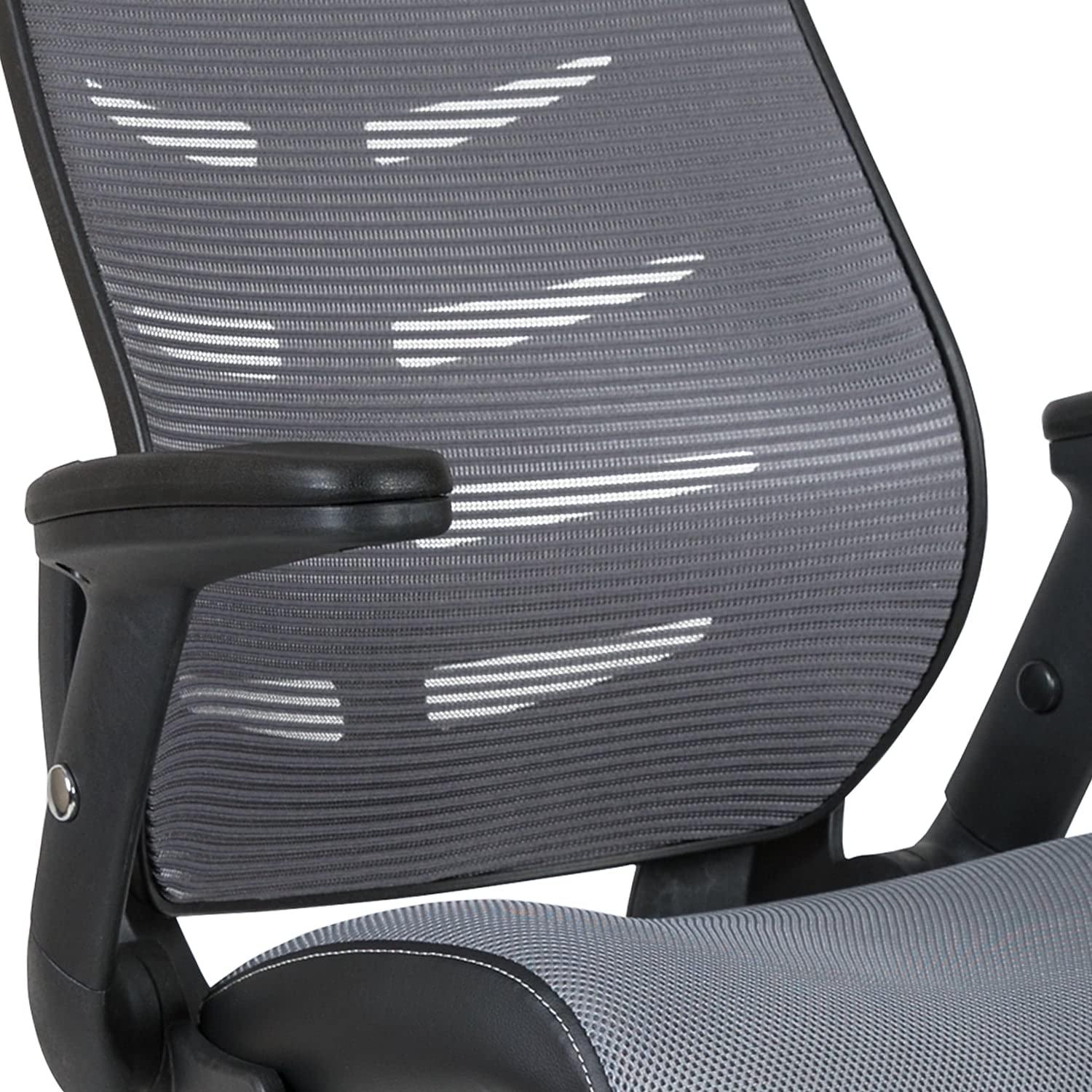 High Back Mesh Spine-Back Ergonomic Drafting Chair with Adjustable Foot Ring