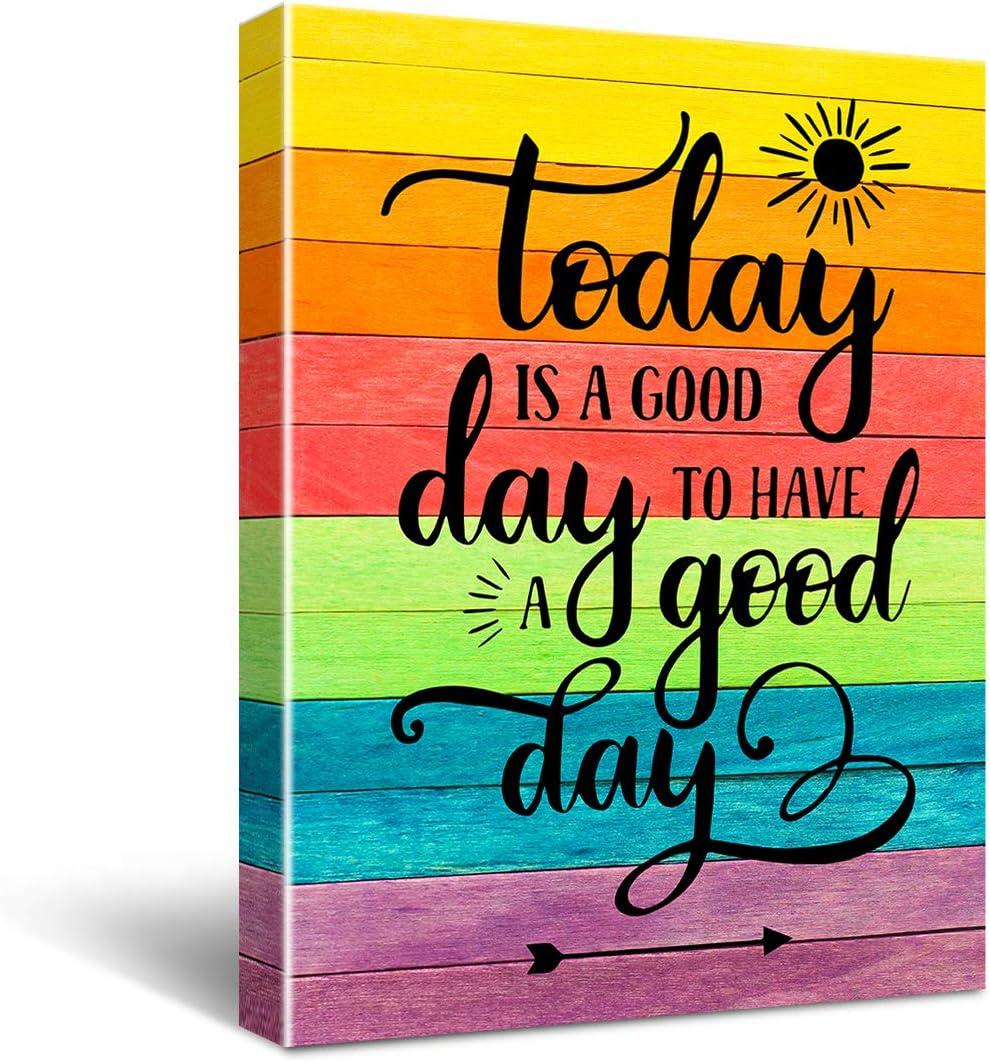 Colorful Motivational Quote Canvas Wall Art 16x12