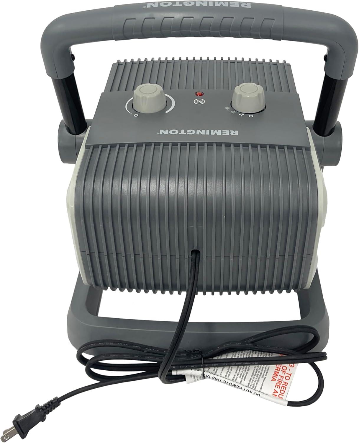 Remington 1500 Watt 5120 BTU Electric Utility Space Heater with Adjustable Thermostat