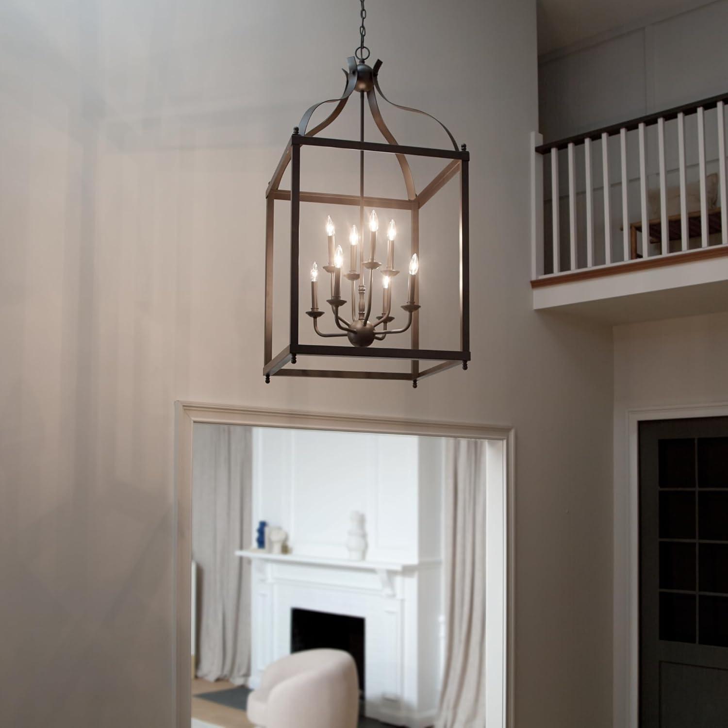 Larkin 47.75" 8 Light Pendant in Brushed Nickel