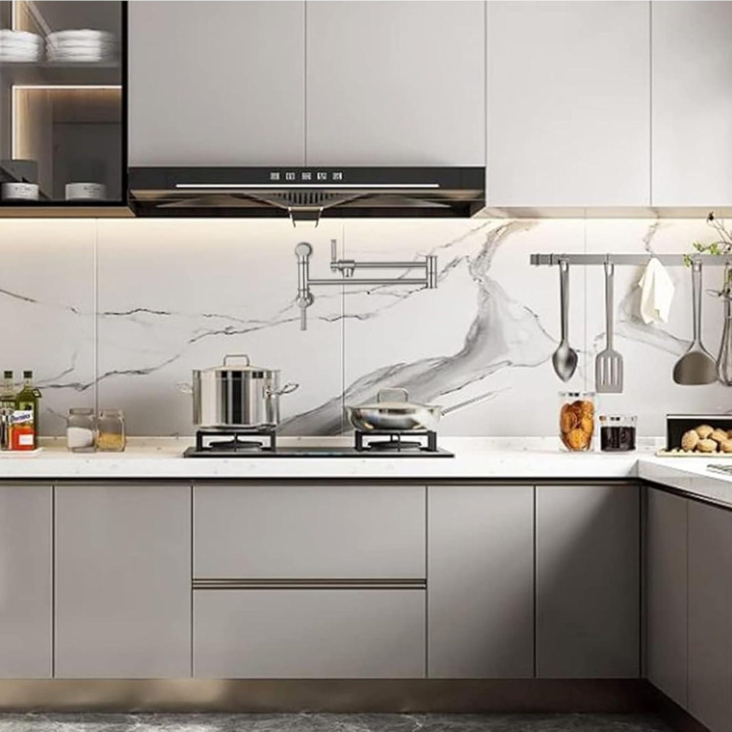 OAKLAND Wall Mounted Brass Two Handles Pot Filler Faucet MKSPF312BN