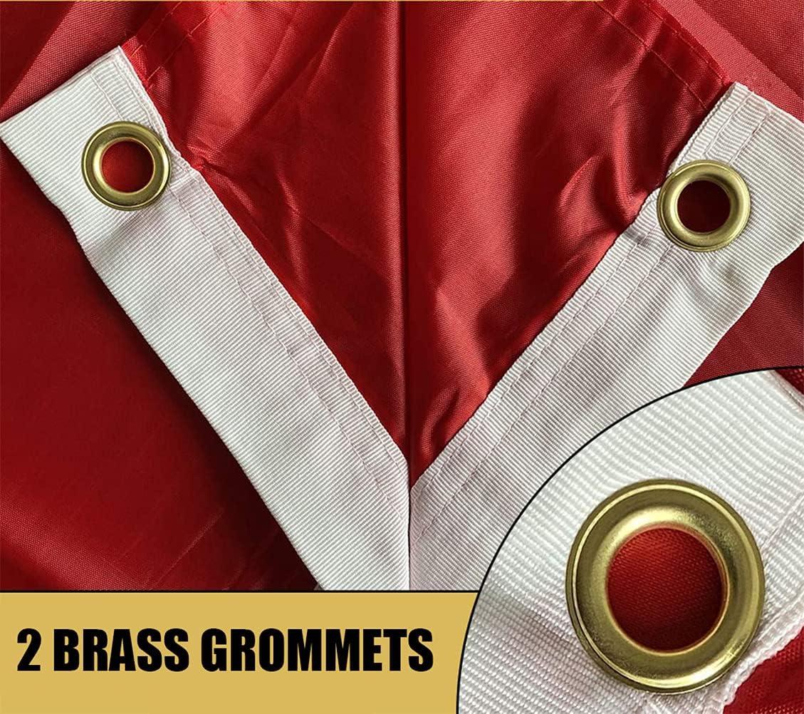 US Marine Corps Red Heavy Duty Polyester Flag 3x5 with Brass Grommets