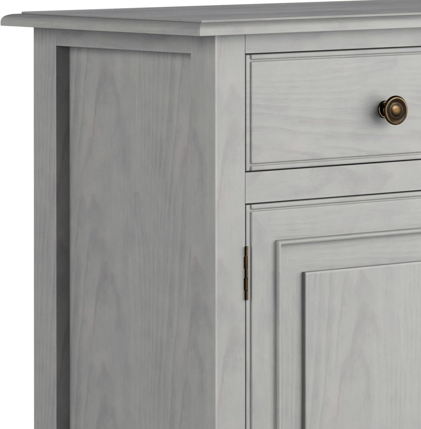 Simpli Home Connaught 40"W Solid Wood 2-Shelf Entryway Storage Cabinet with 2 Storage Drawers