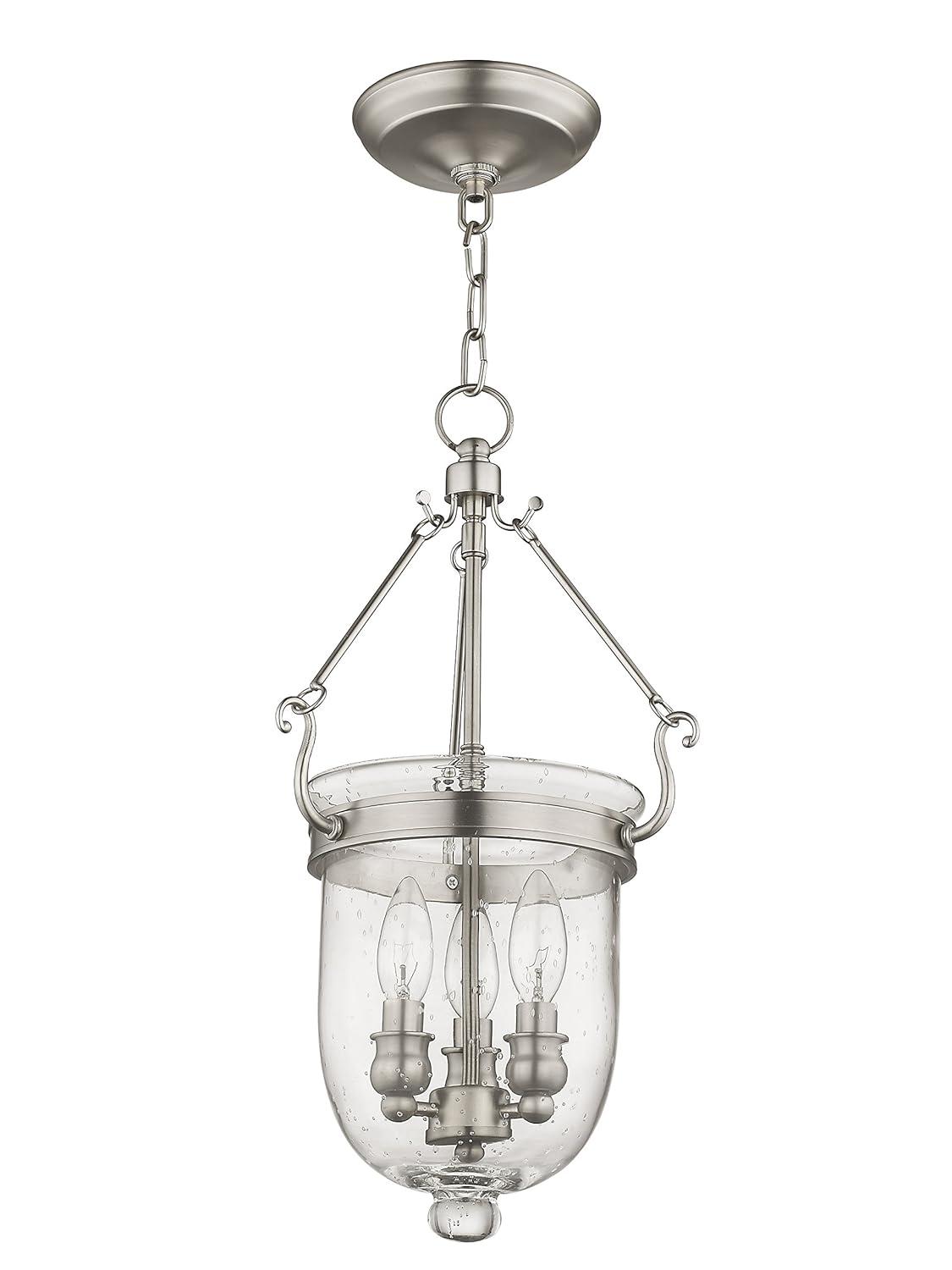Livex Lighting Jefferson 3 - Light Chandelier in  Brushed Nickel