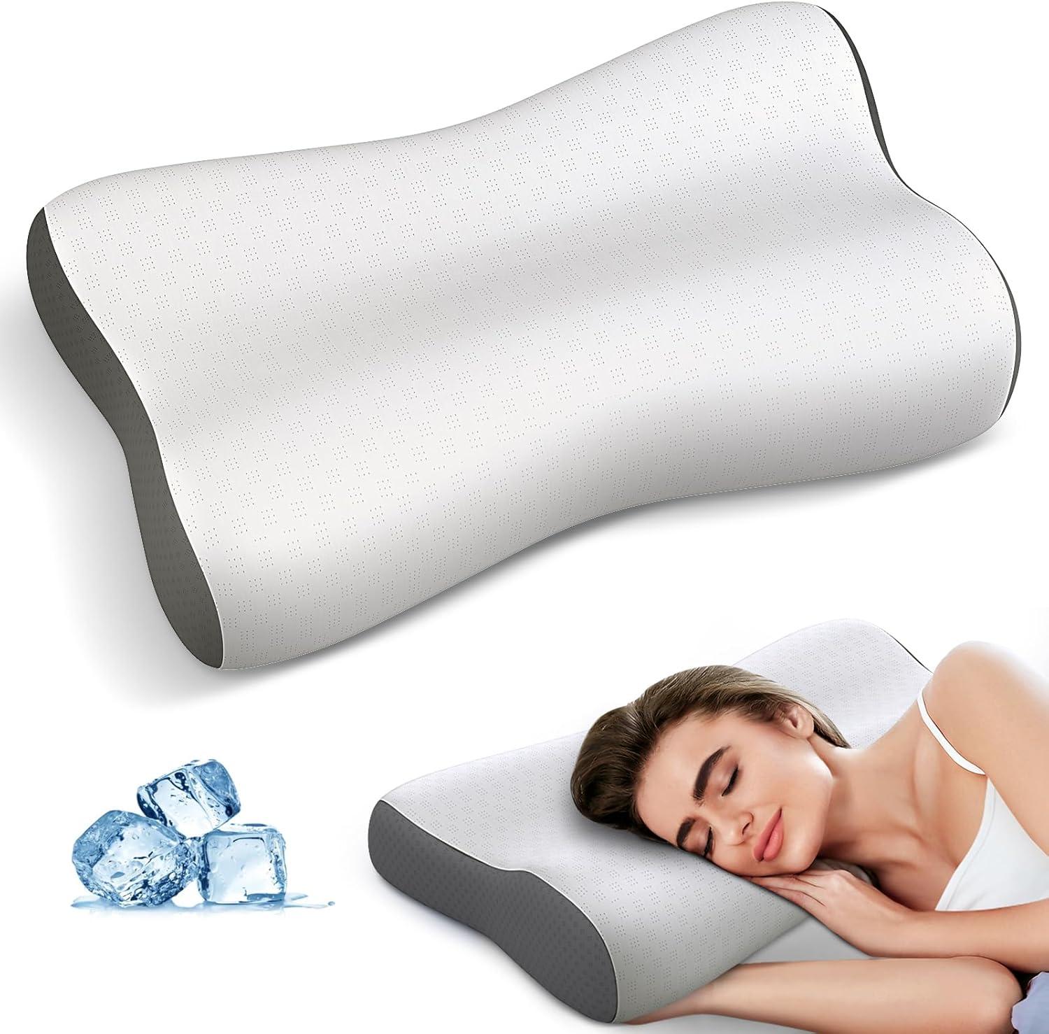 Cervical Pillows Memory Foam Pillows For Neck Pain Relief, Ergonomic Pillows For Shoulder Pain Relief, Contour Pillows To Aid In Sleeping, Orthopedic Bed Pillows For Neck Support For Side Or Stomach Sleepers