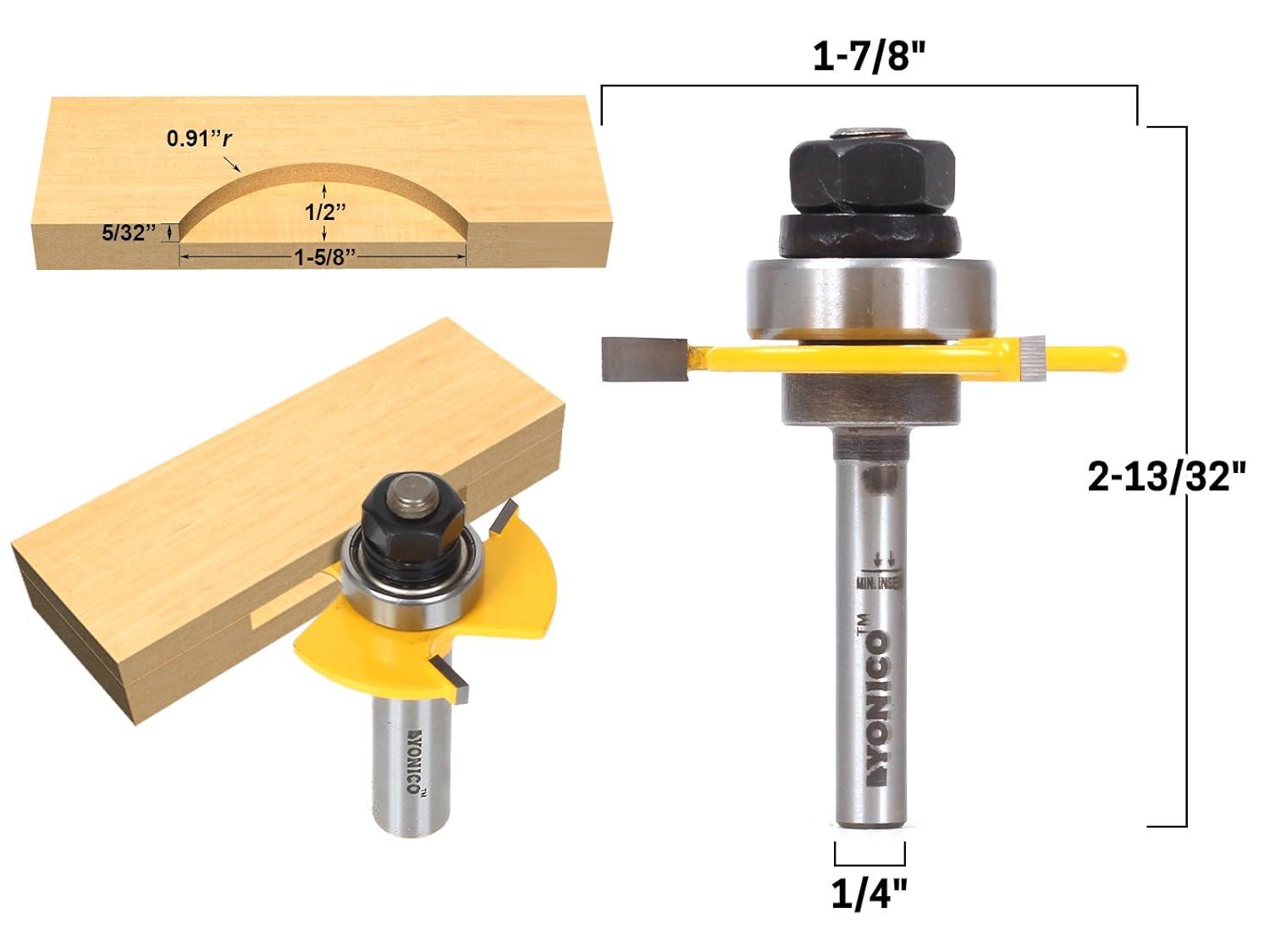 YONICO Biscuit Cutter Joint Slot Router Bit #20 1/4-Inch Shank 14182q