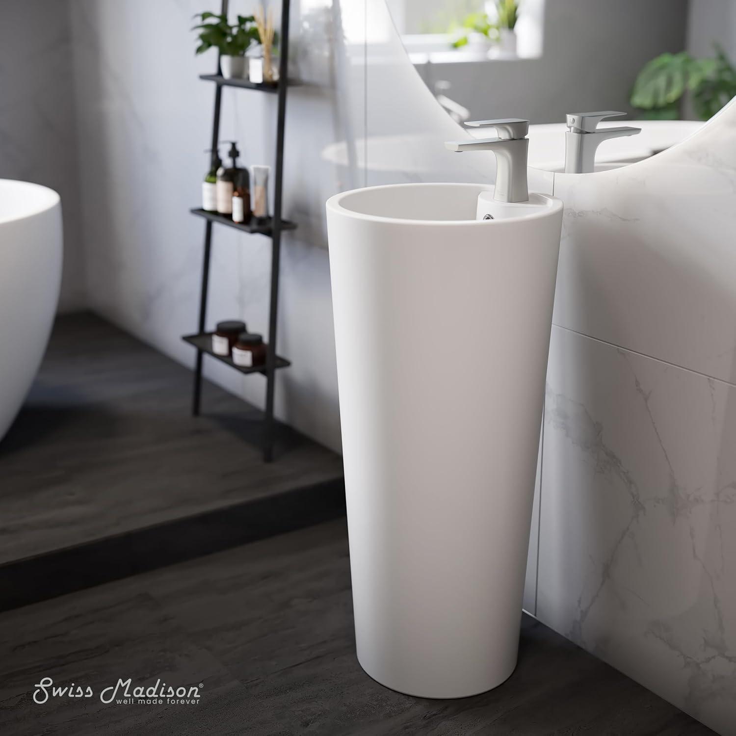 Monaco Circular Basin Pedestal Sink