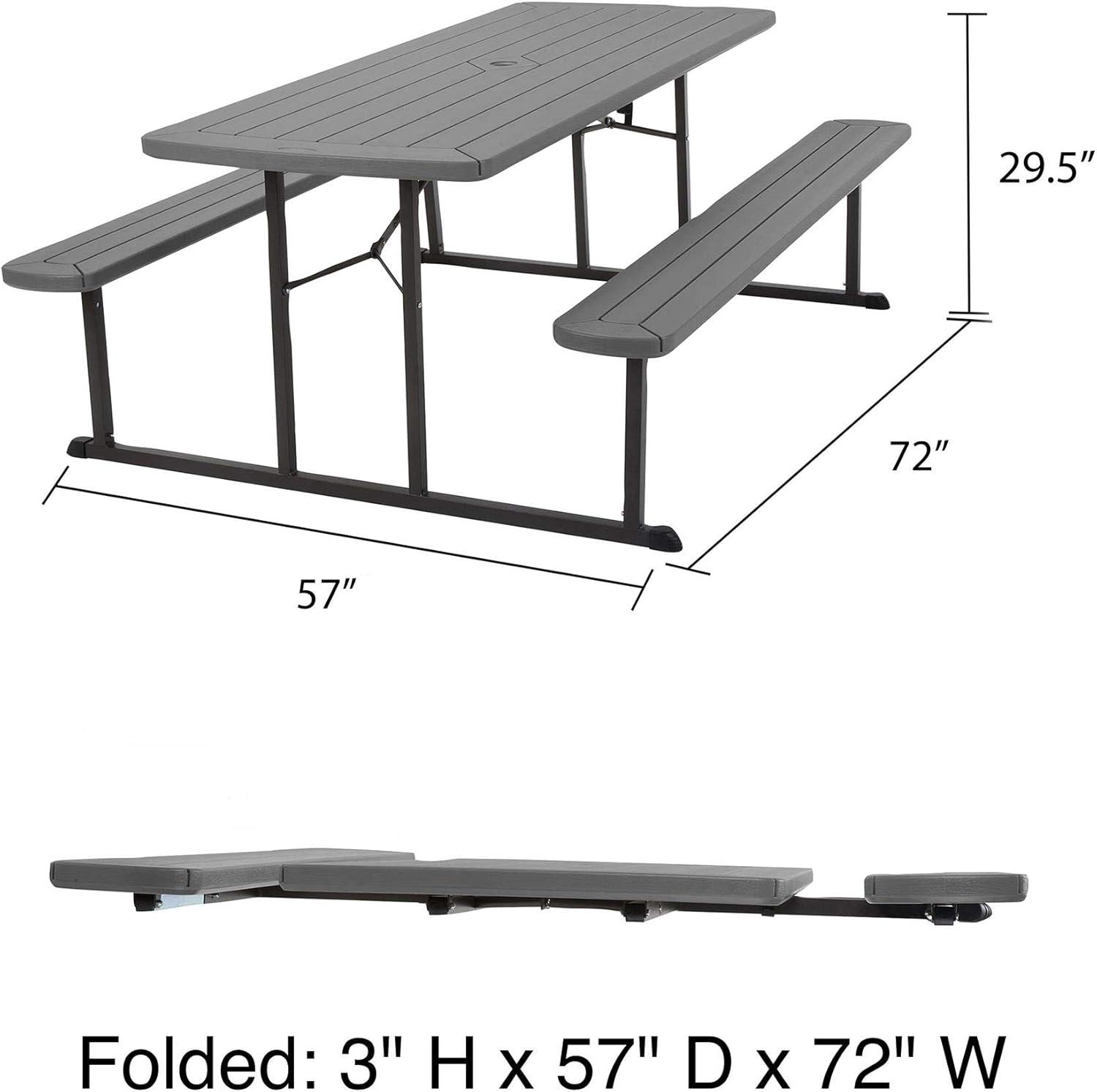 COSCO Outdoor Living 6 ft. Folding Picnic Table