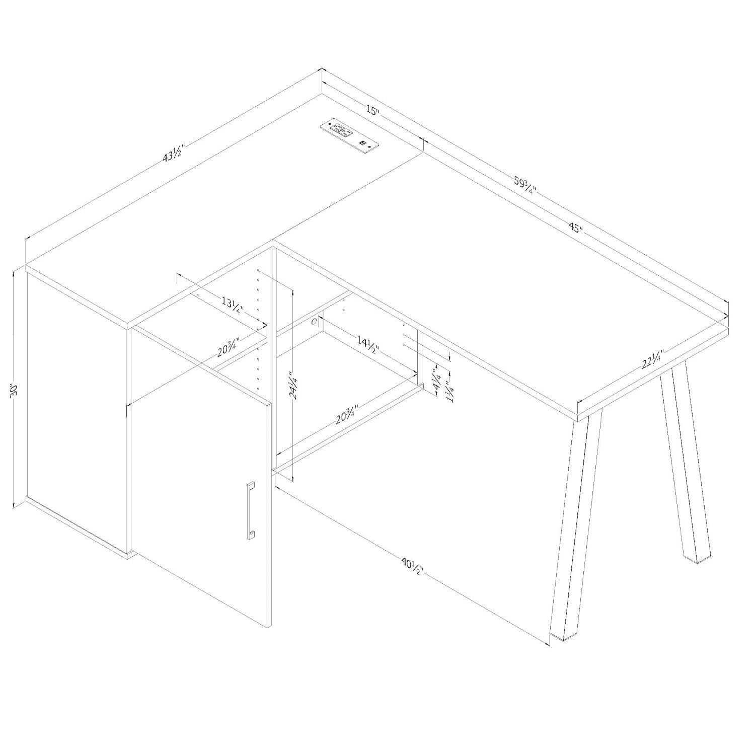 Zolten L-Shape Desk