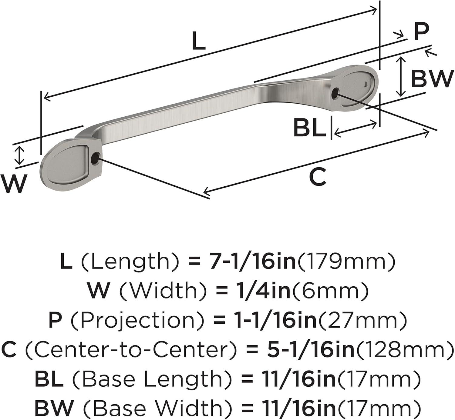 Ravino Polished Chrome 5-1/16 inch Cabinet Pull with Mounting Hardware