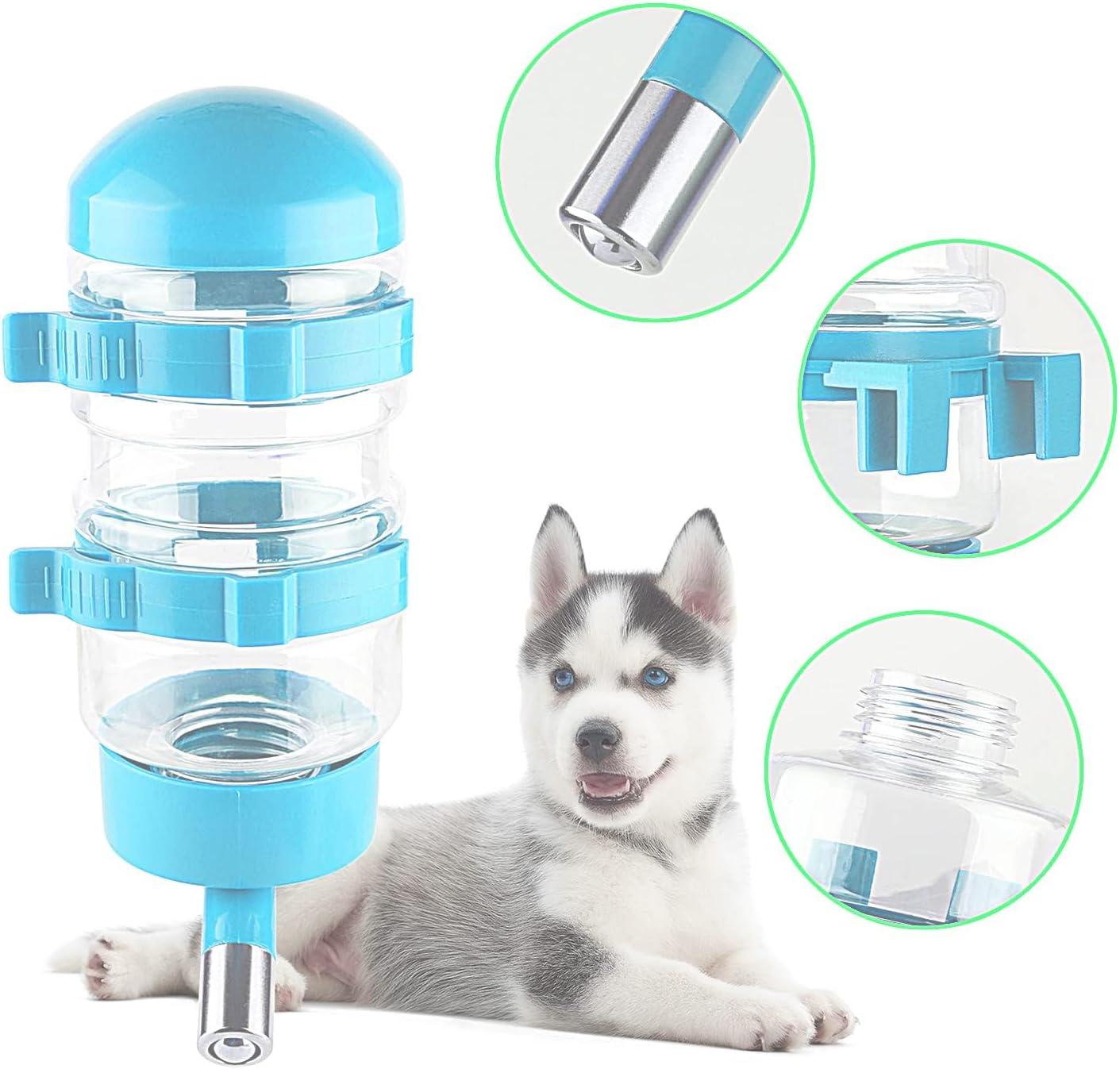 Blue Leakproof Small Pet Water Bottle with Stainless Steel Tip