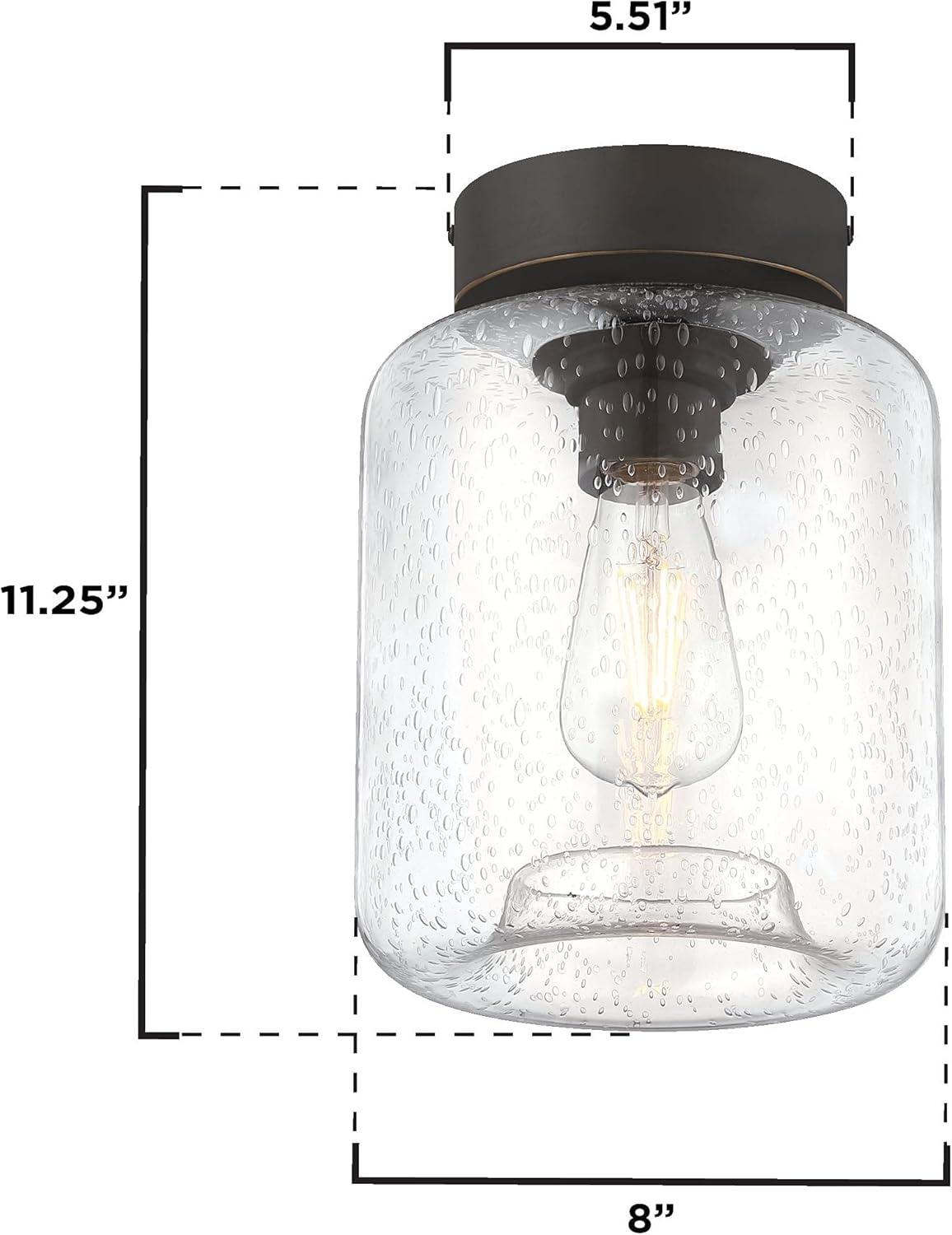 Judd Glass Semi Flush Mount