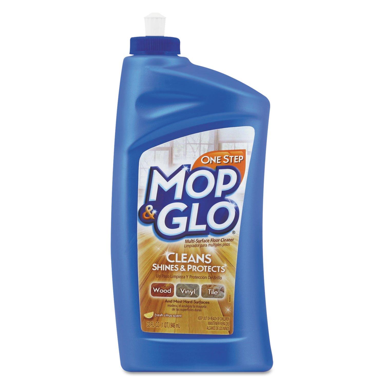 MOP & GLO Triple Action Floor Cleaner, Fresh Citrus Scent, 32 oz Bottle