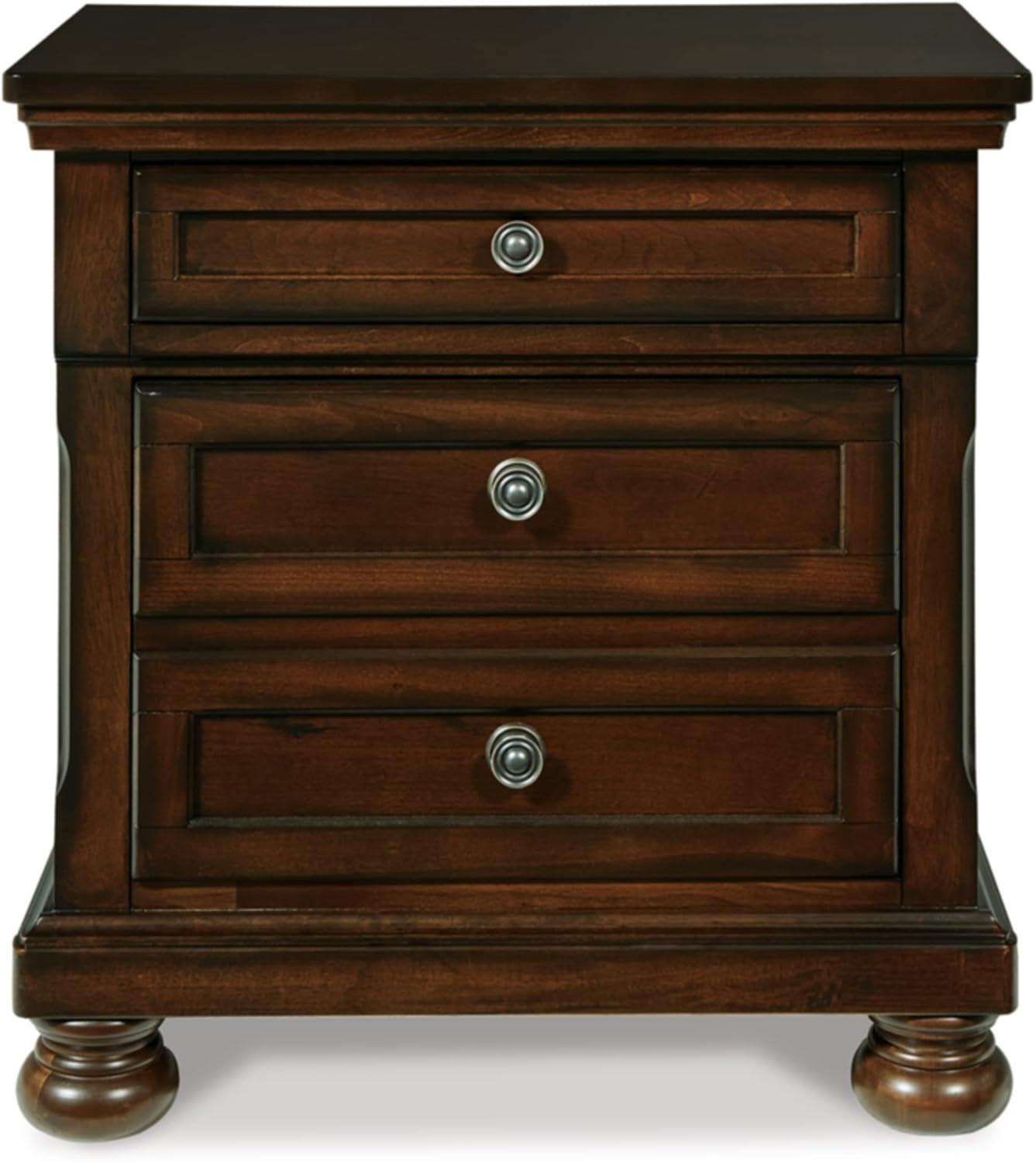 Porter 2 - Drawer Nightstand in Rustic Brown