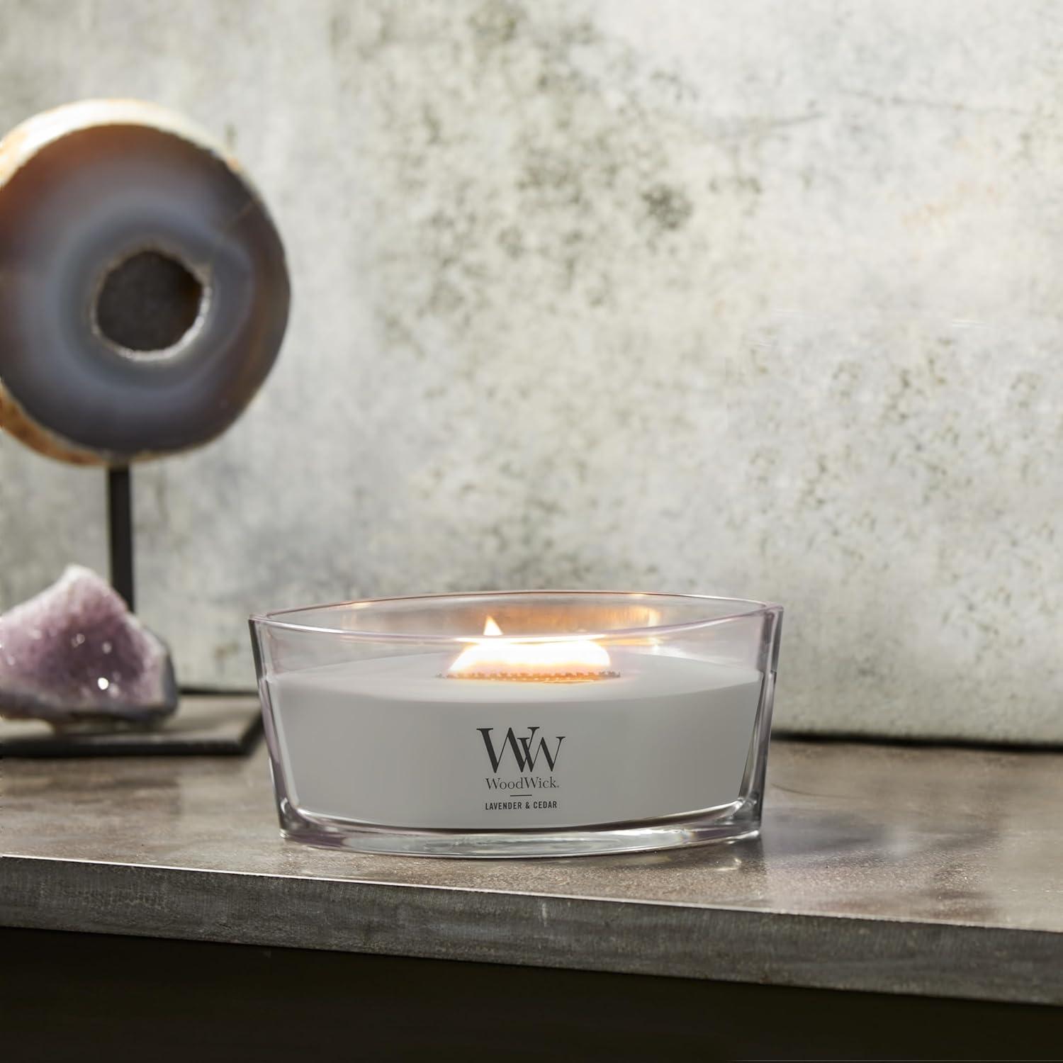 WoodWick Lavender & Cedar - Ellipse Candle