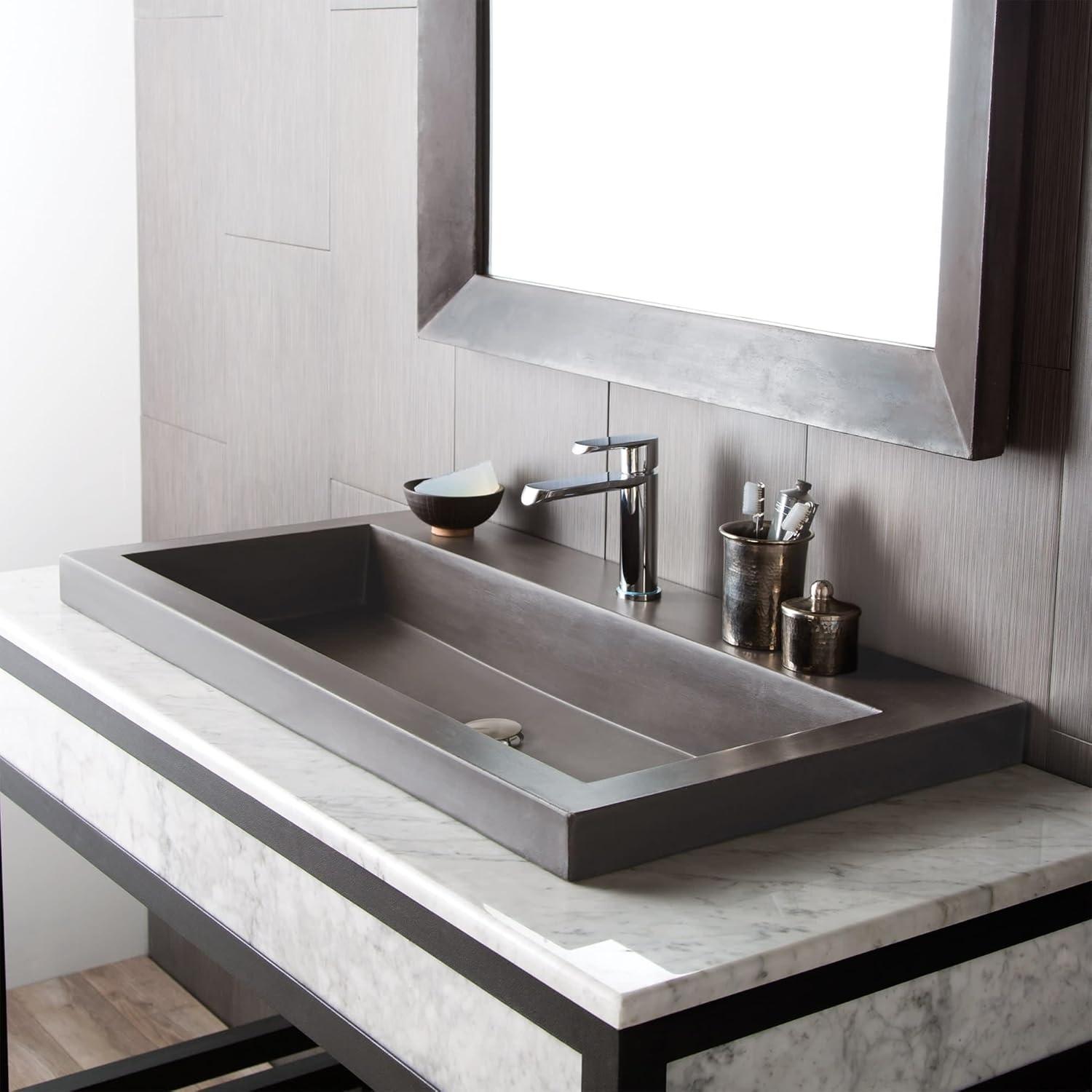 Handmade Rectangular Bathroom Sink