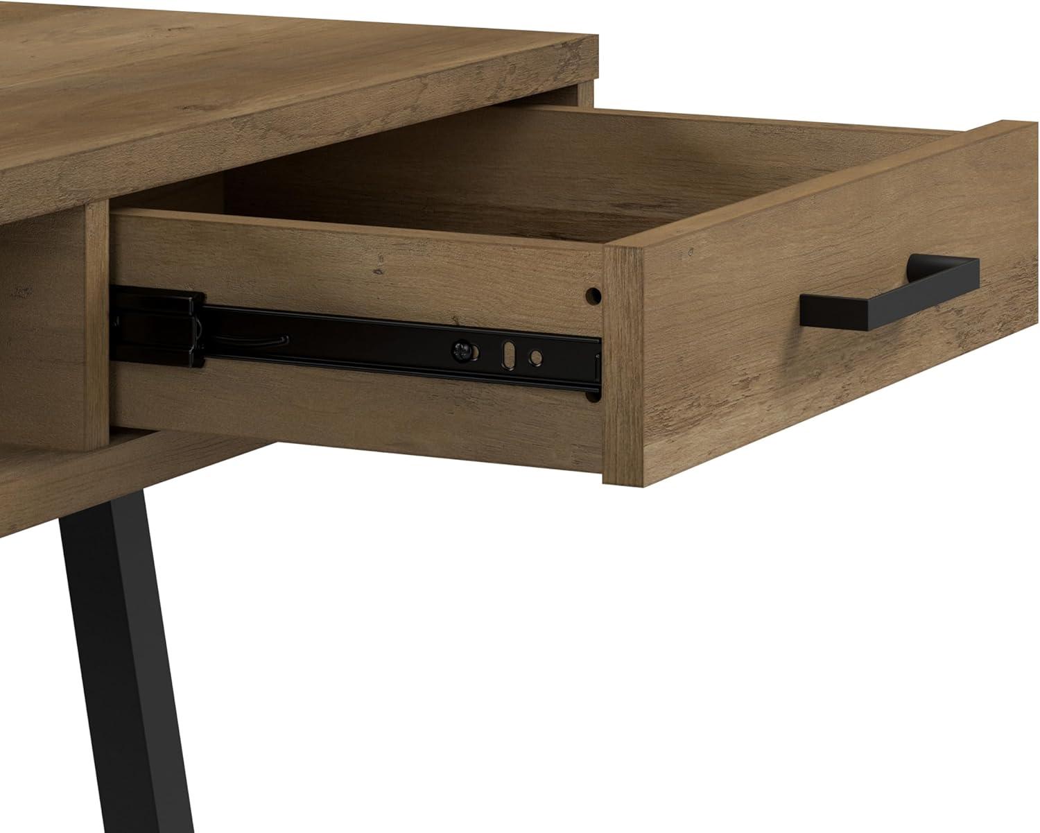 Steele 54W Writing Desk in Reclaimed Pine by Bush Furniture - Engineered Wood