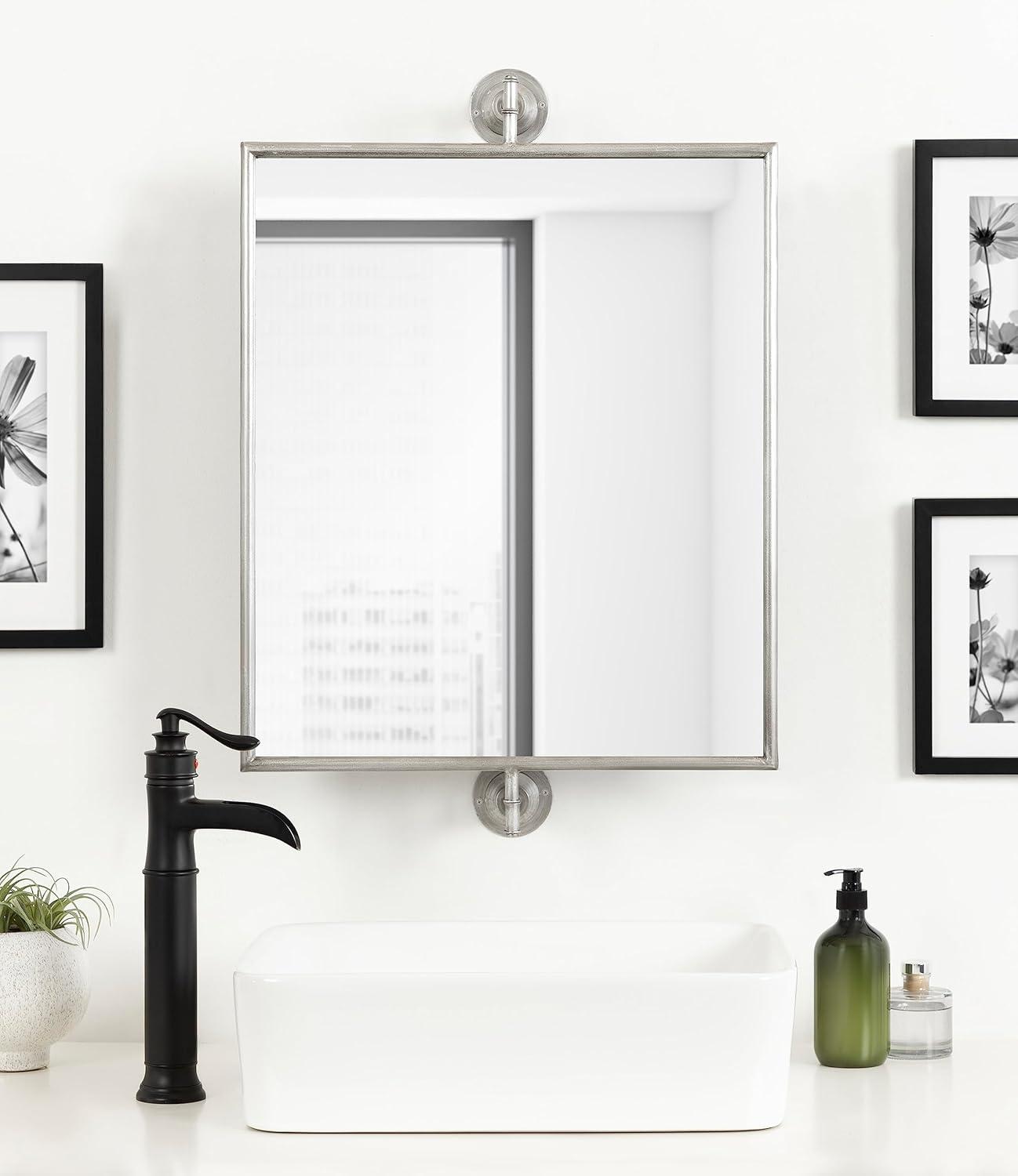 20"x31" Darbridge Rectangle Pivot Mirror - Kate & Laurel All Things Decor