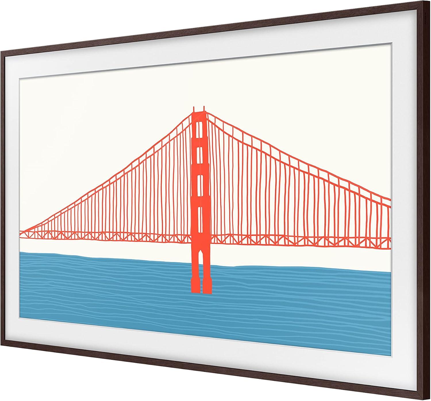 Samsung 43" The Frame Customizable Bezel - Modern Brown