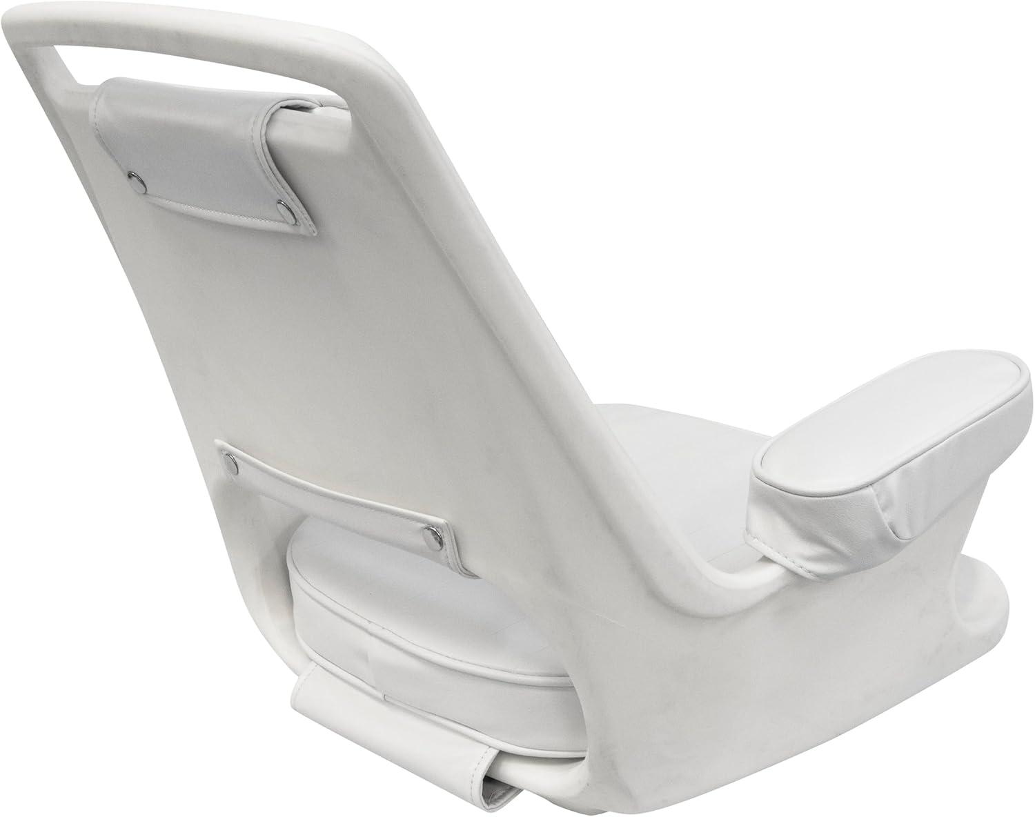 Wise 8WD1007-3-710 Captain's Chair with Cushion Set and Mounting Plate Boat Seats