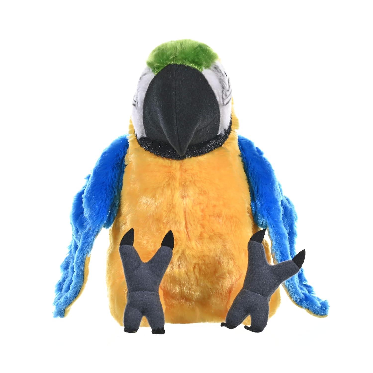 Wild Republic Cuddlekins Blue & Yellow Macaw Stuffed Animal, 12 Inches