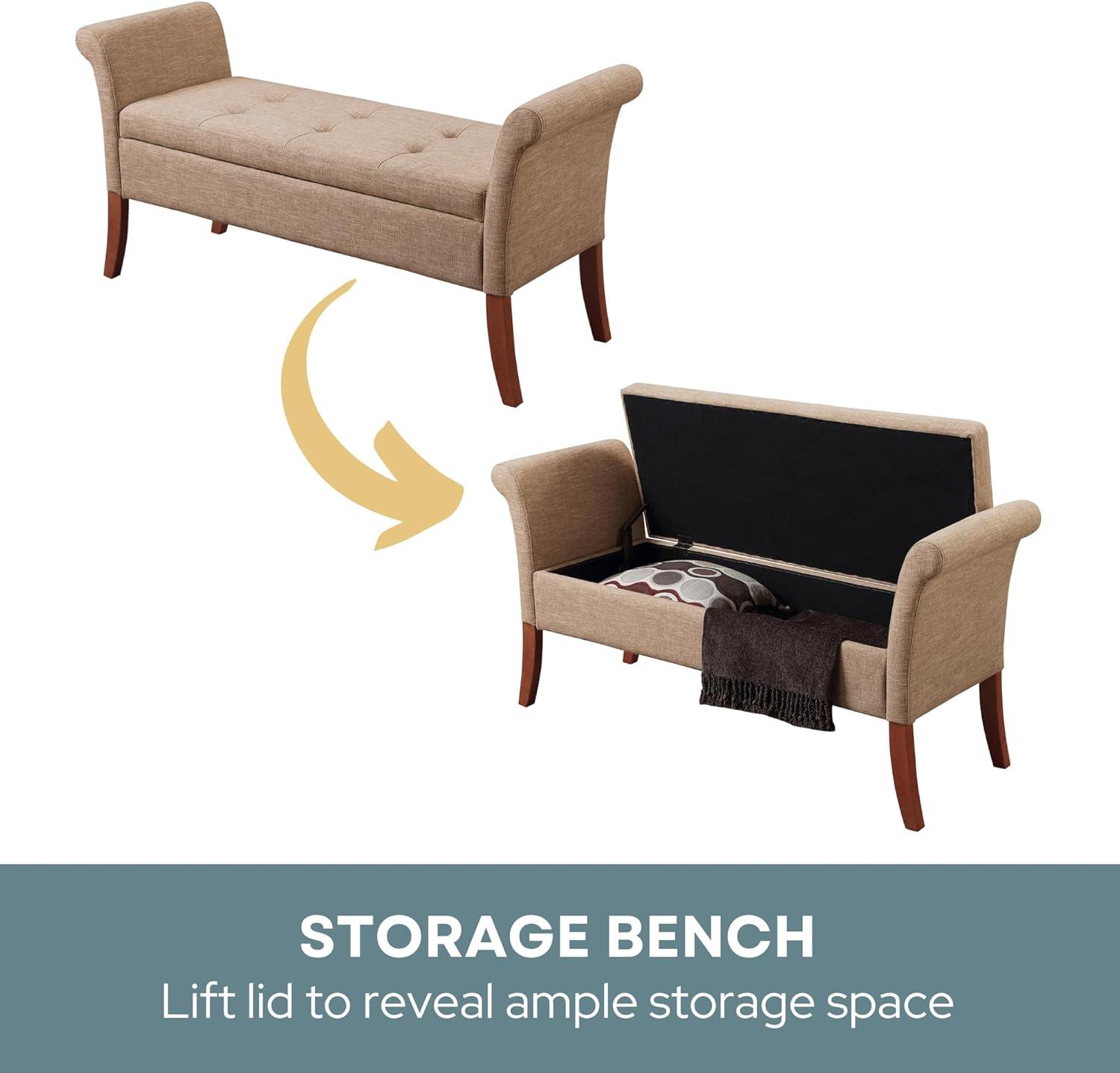 Convenience Concepts Designs4Comfort Garbo Entryway Storage Bench